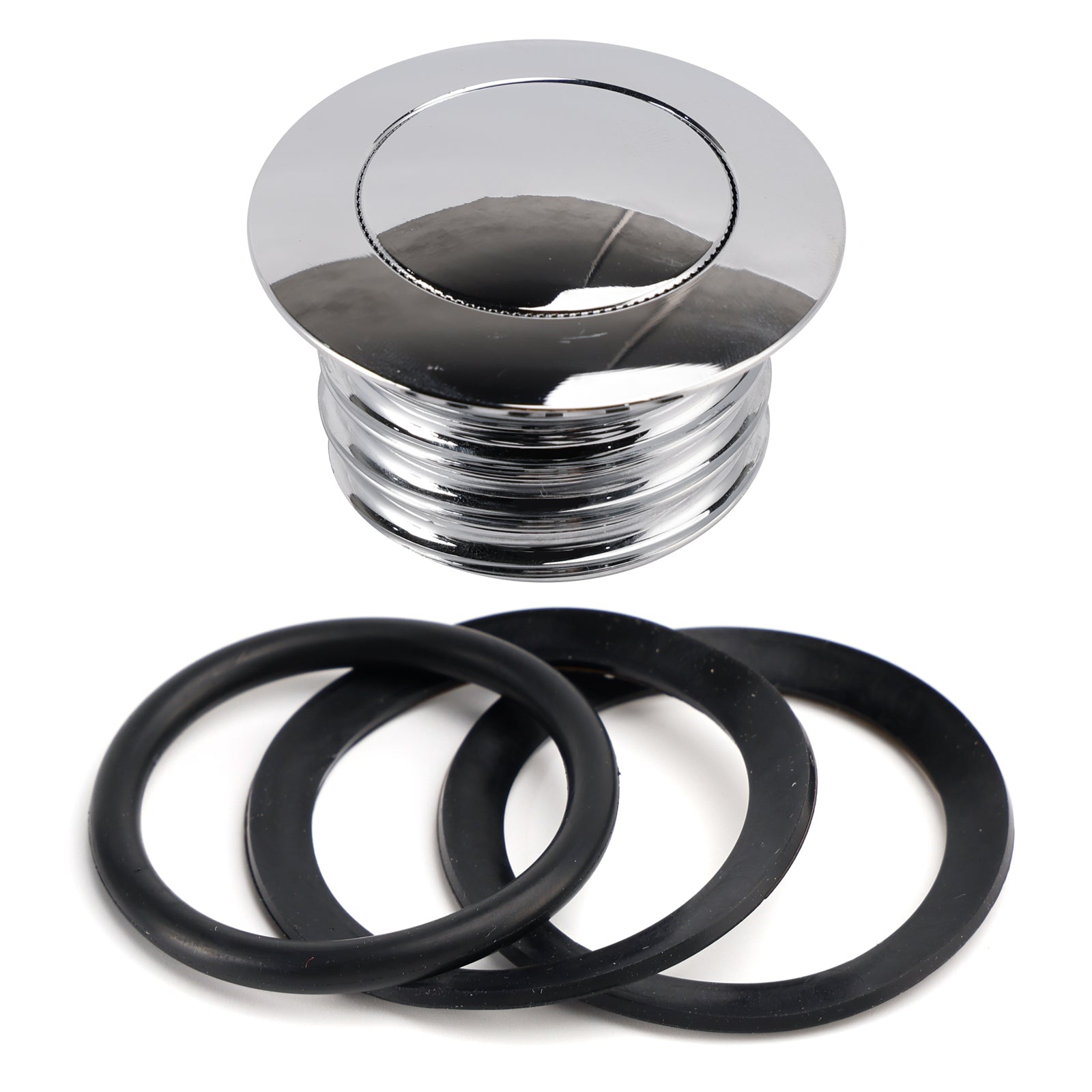 Chrome Pop-Up Gas Cap Vented For Softail Dyna Road King Sportster XL 1982-2019