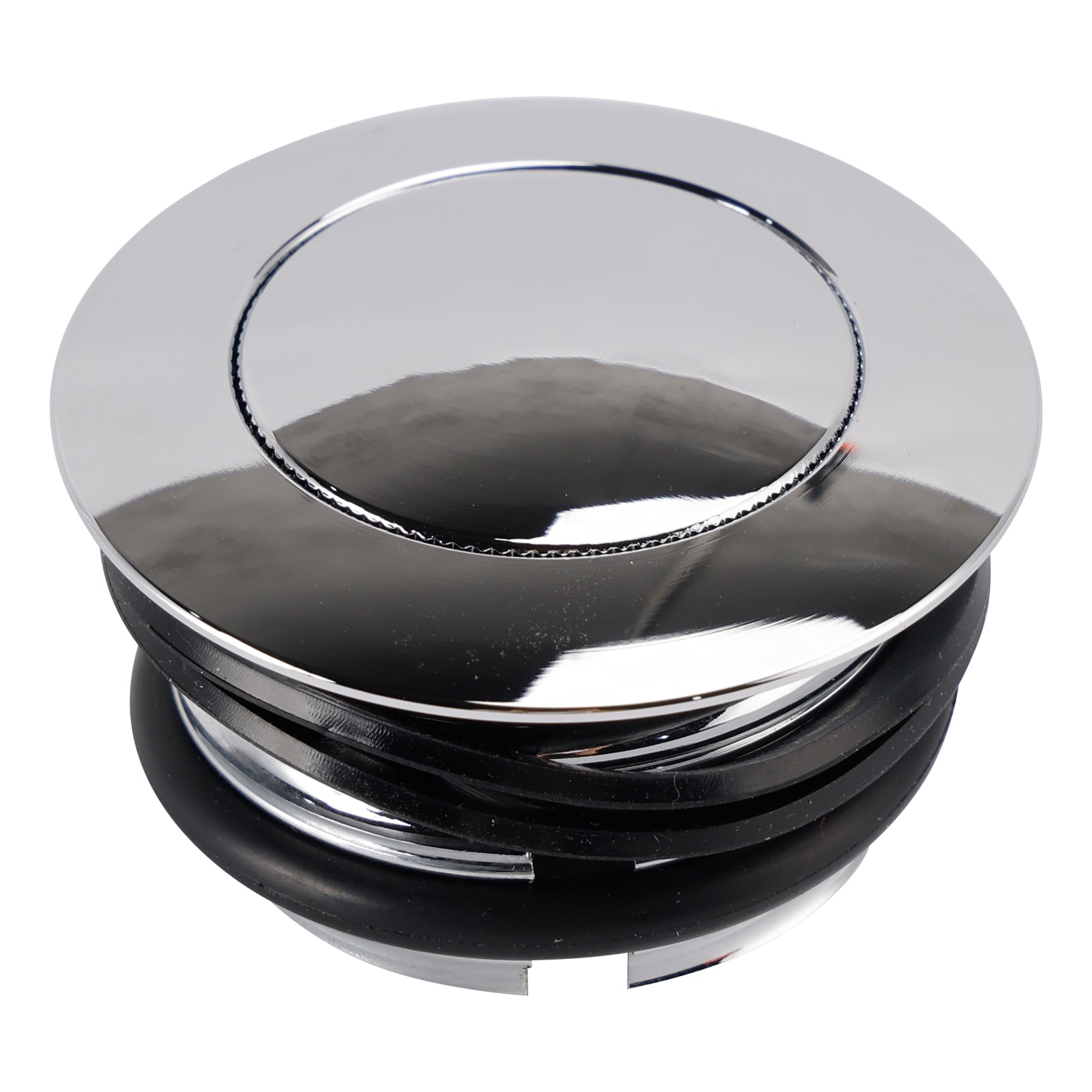 Chrome Pop-Up Gas Cap Vented For Softail Dyna Road King Sportster XL 1982-2019