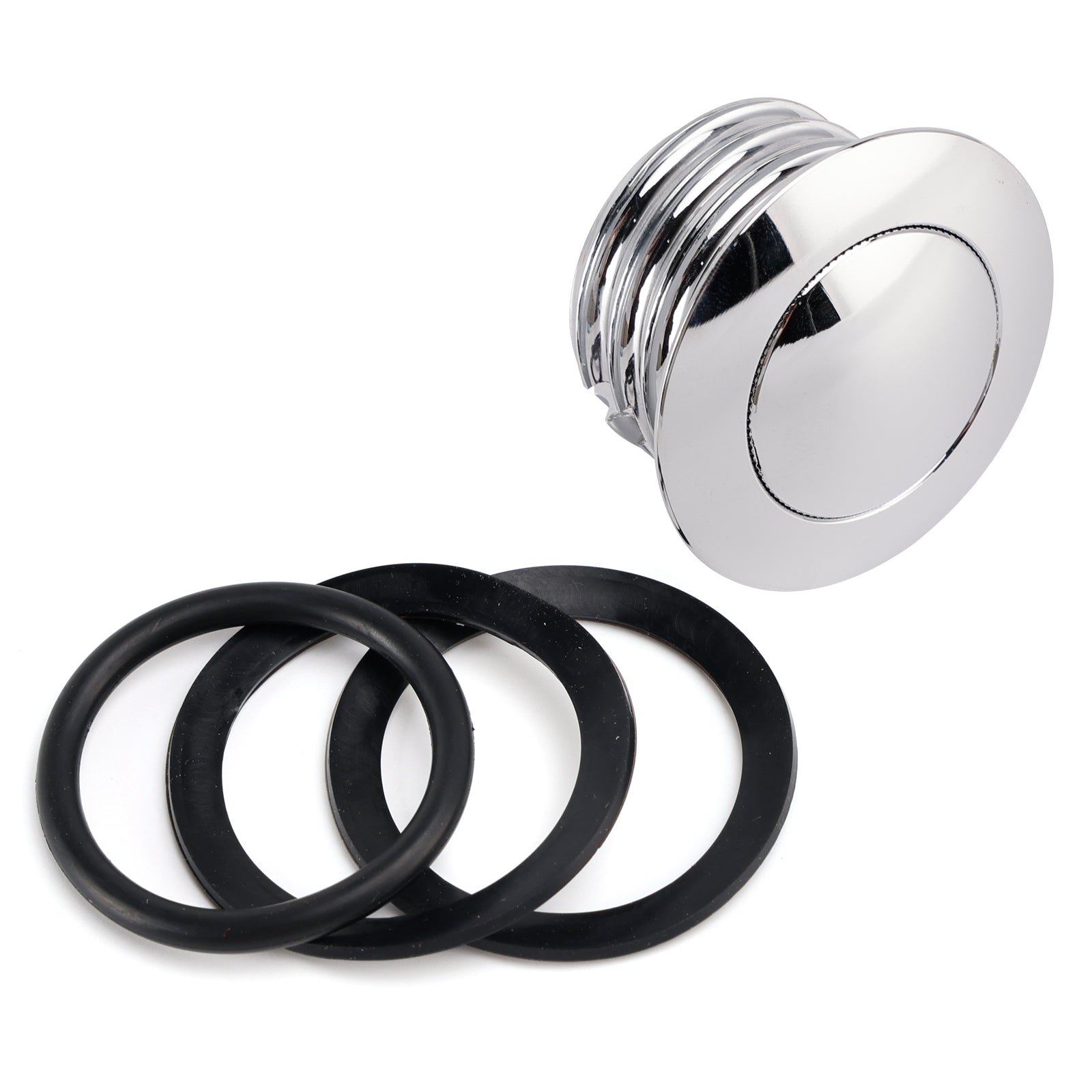 Chrome Pop-Up Gas Cap Vented For Softail Dyna Road King Sportster XL 1982-2019