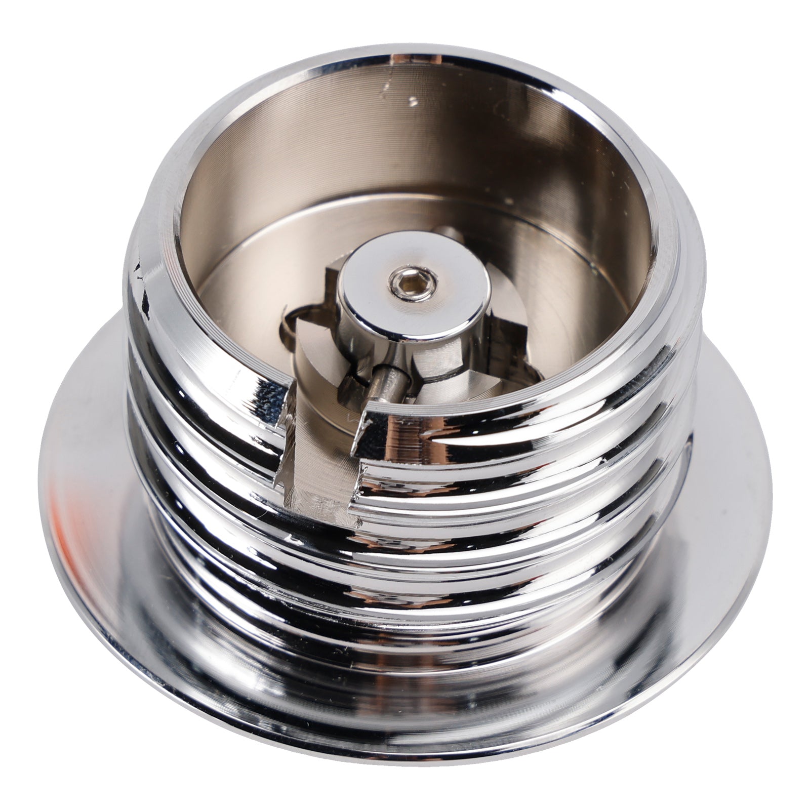 Chrome Pop-Up Gas Cap Set Vented For Softail Dyna Road King FXR 1982-2010