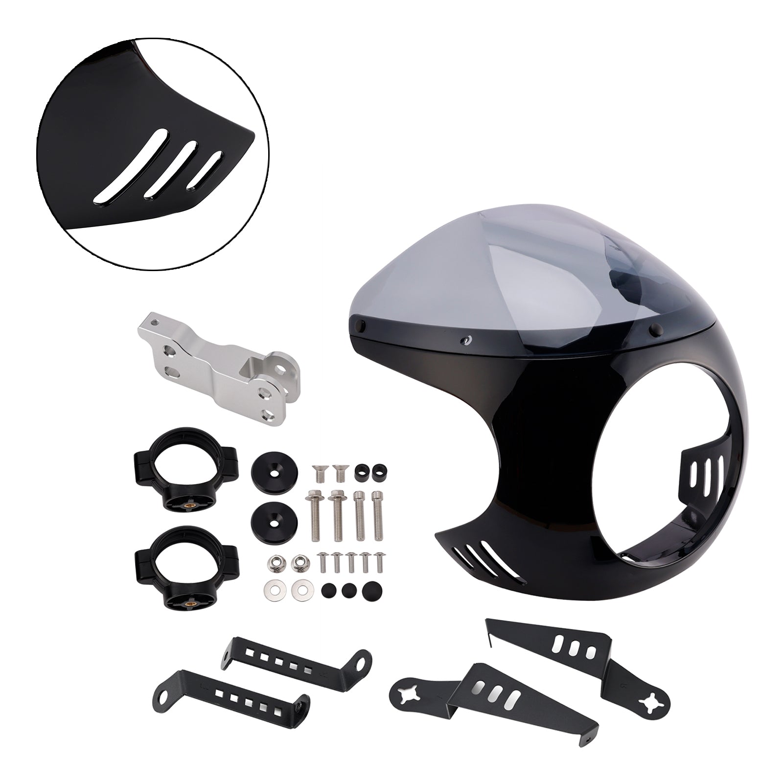 Windshield WindScreen fit for BMW R NINE T 2014-2024 Black+Gray