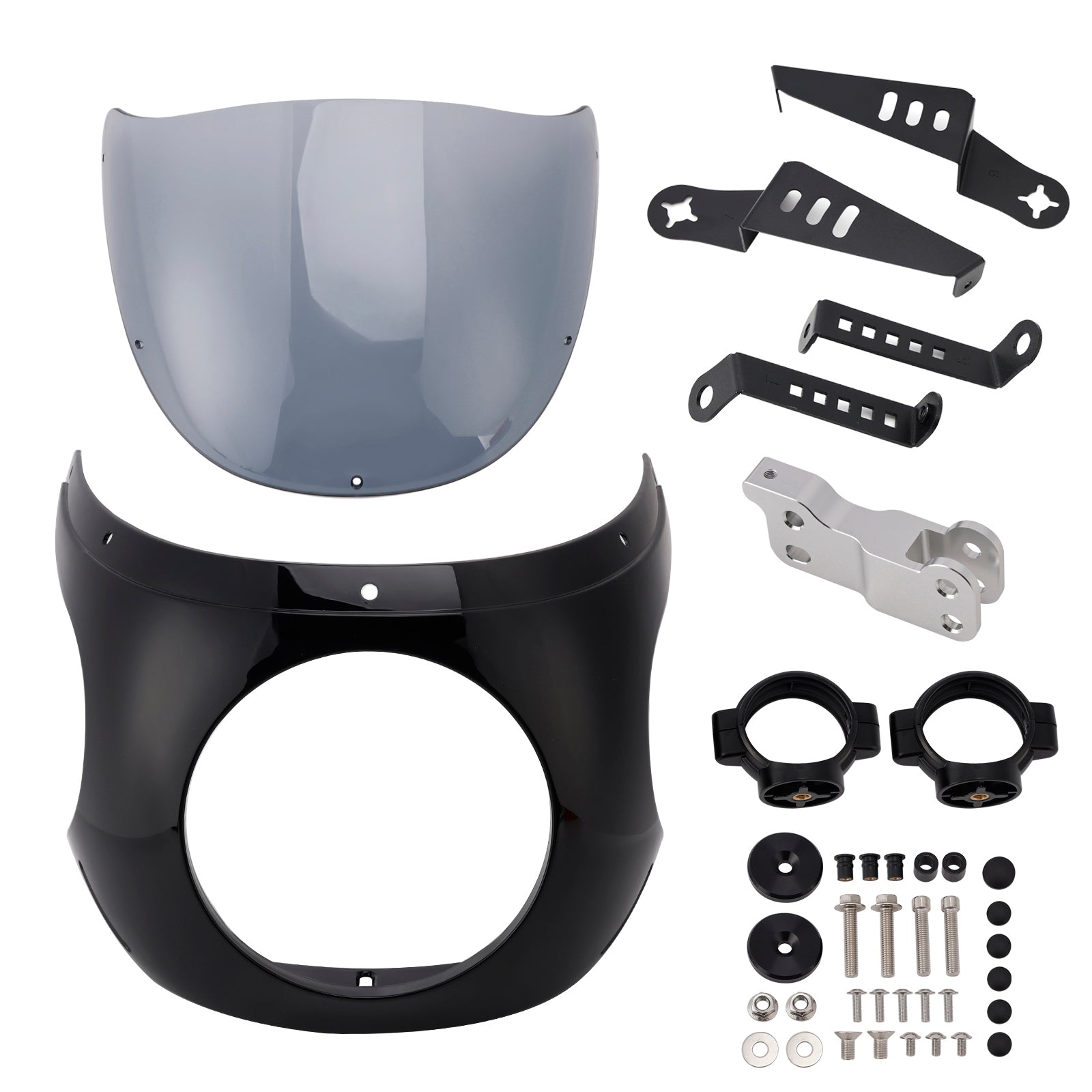 Windshield WindScreen fit for BMW R NINE T 2014-2024 Black+Gray
