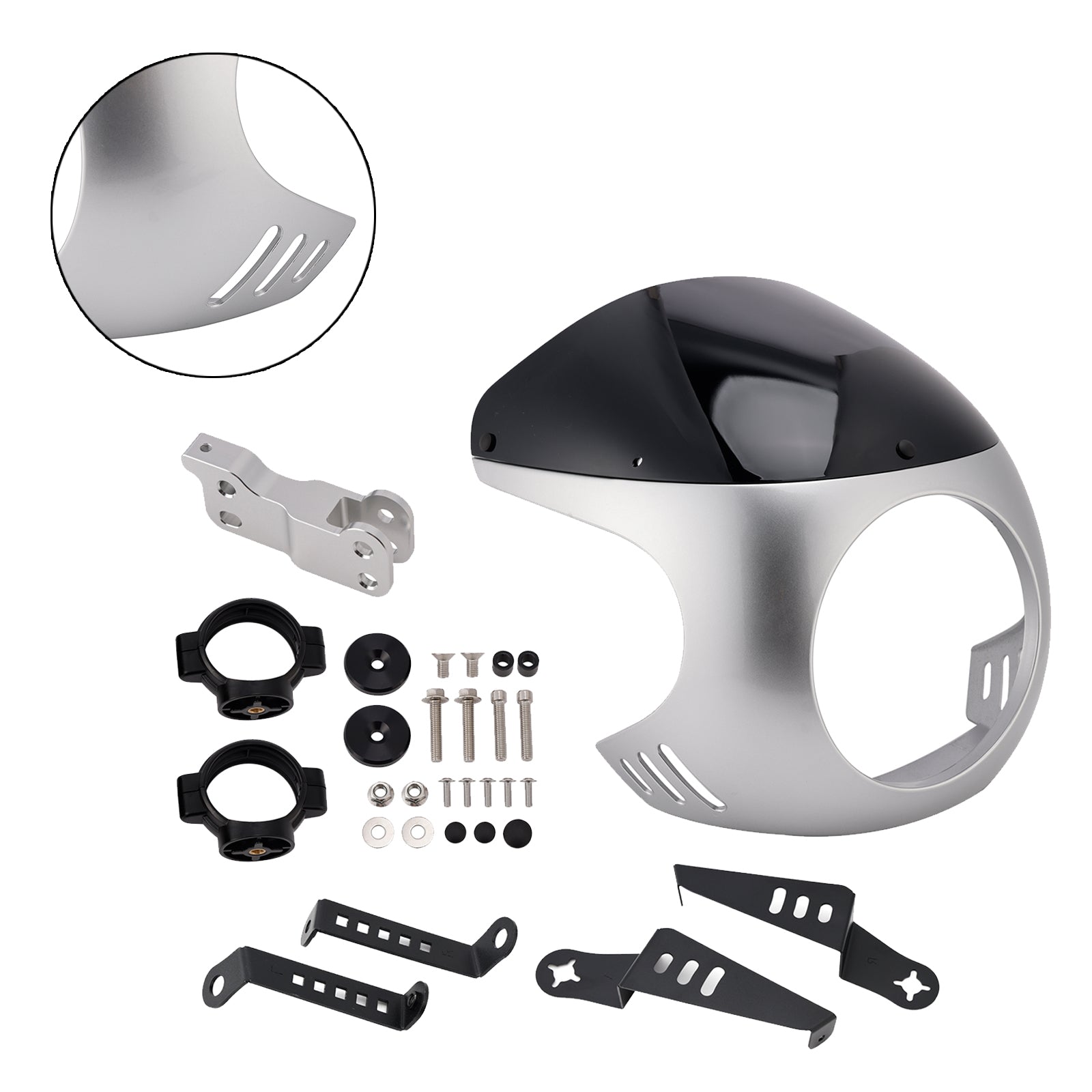 Windshield WindScreen fit for BMW R NINE T 2014-2024 Silver+Black