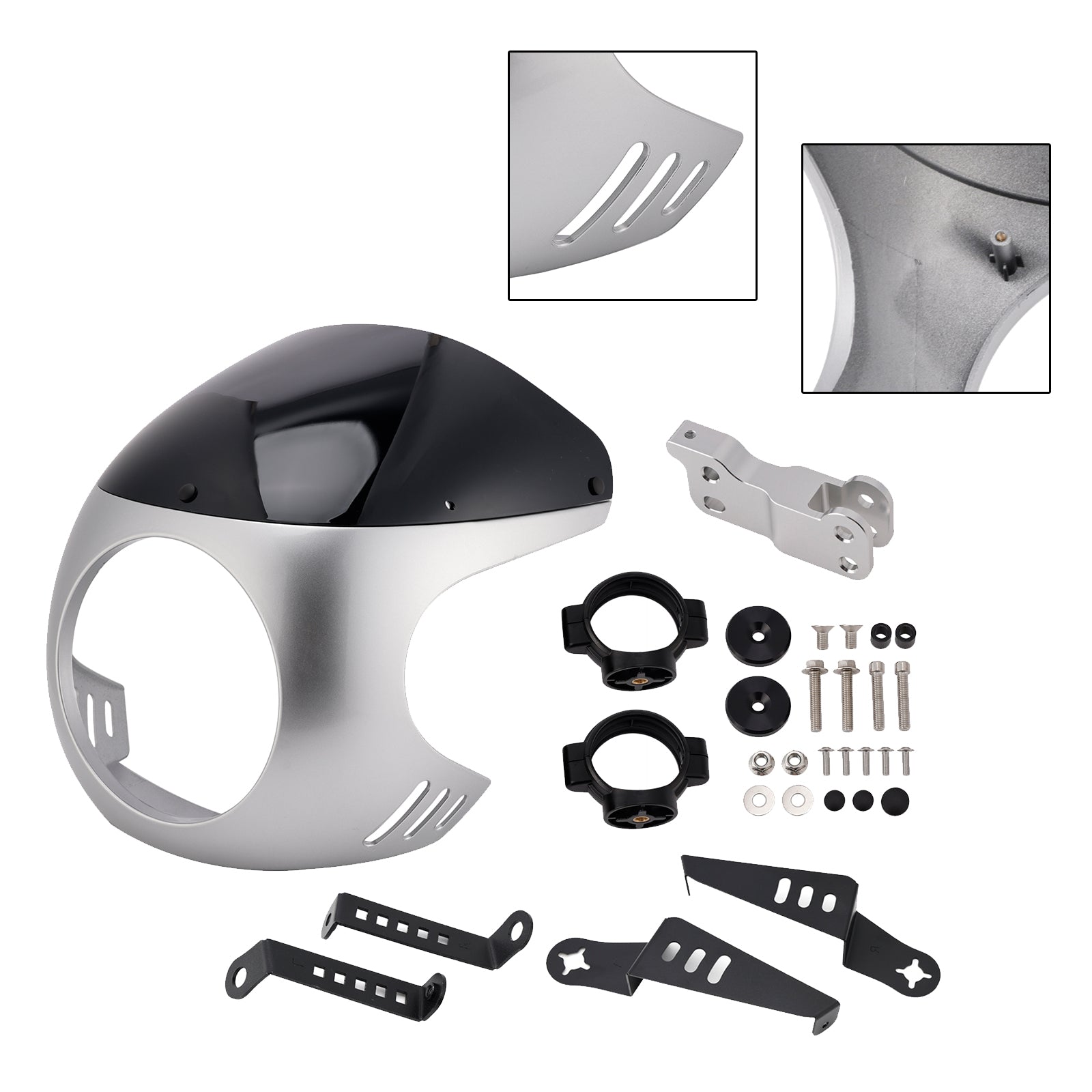 Windshield WindScreen fit for BMW R NINE T 2014-2024 Silver+Black