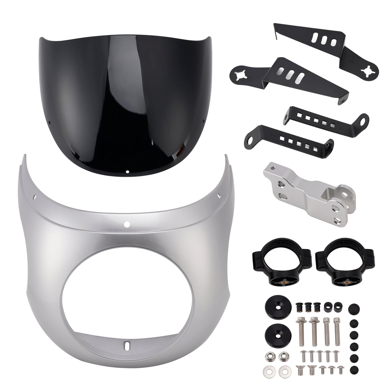 Windshield WindScreen fit for BMW R NINE T 2014-2024 Silver+Black
