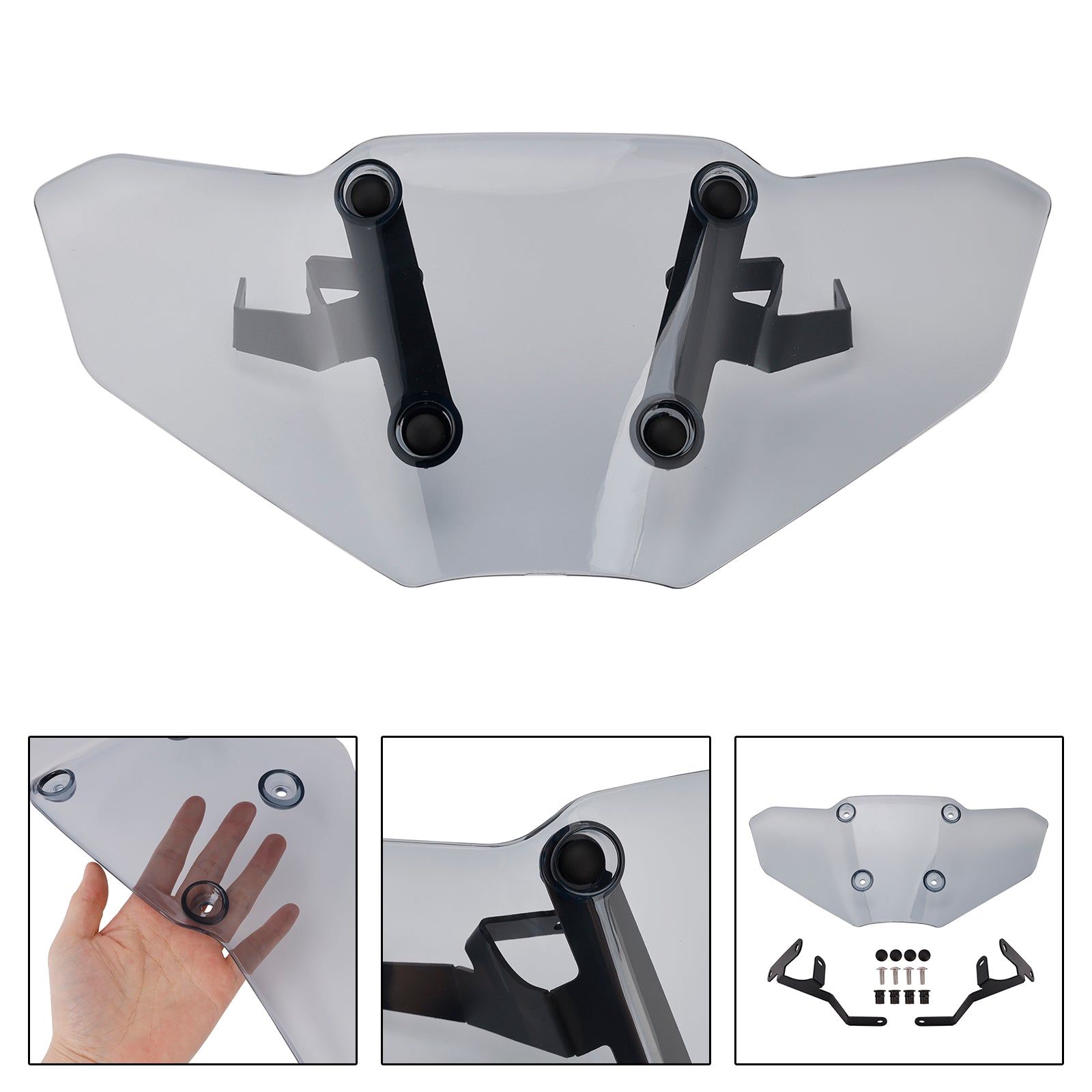 Motorcycle Windshield WindScreen Fairing fit for Yamaha MT-07 2025-2026 Gray