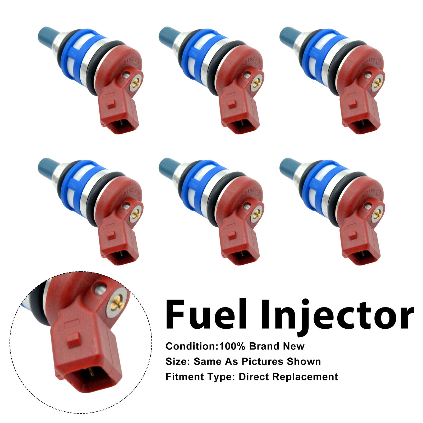6Pcs Fuel Injector For Nissan 300ZX 1984-1990 Maxima 1988-1994 16600-15V02