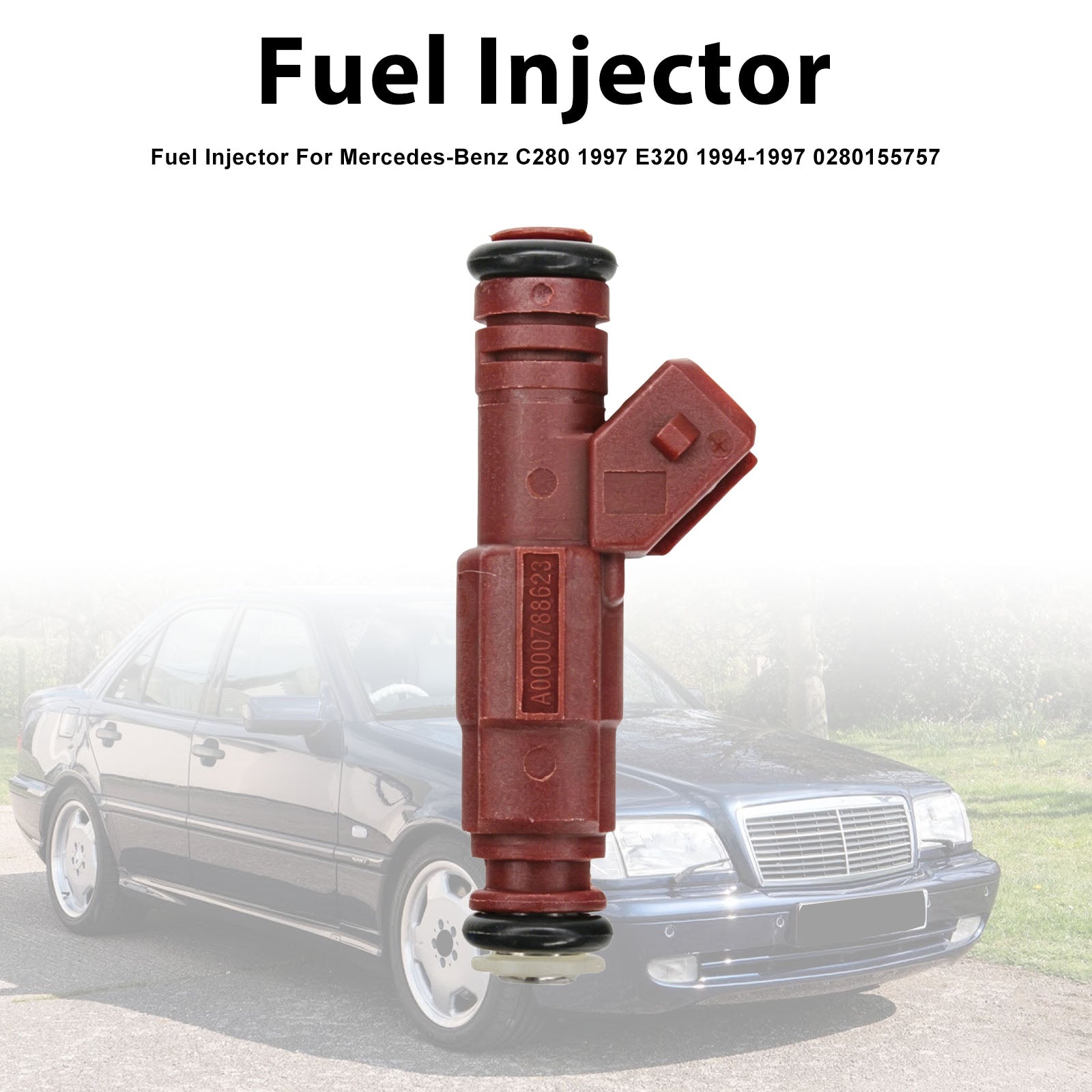 1Pcs Fuel Injector For Mercedes-Benz C280 1997 E320 1994-1997 0280155757