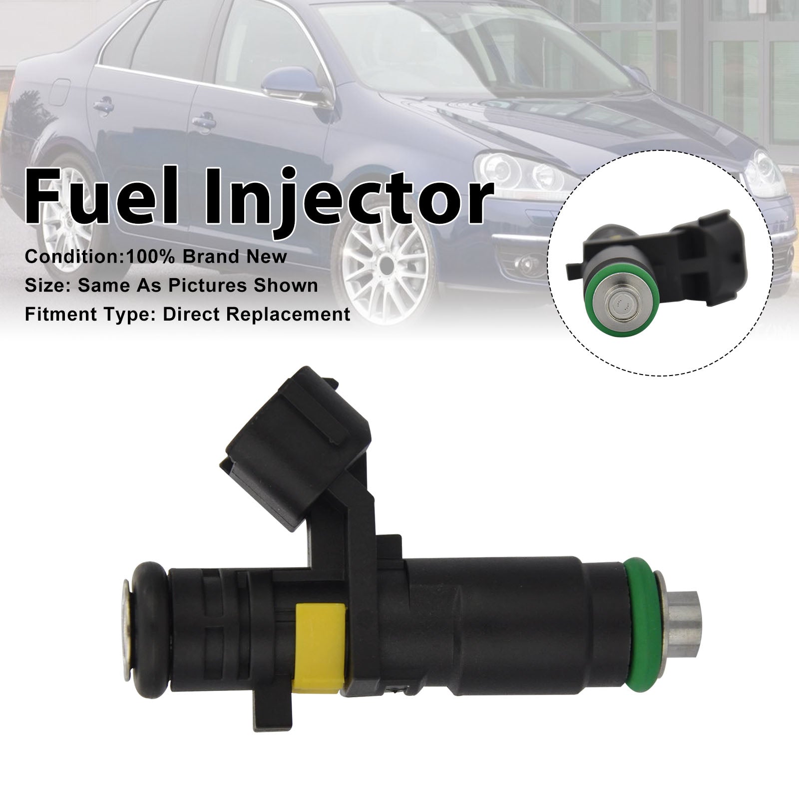 1Pcs Fuel Injector For Volkswagen Bora 2.5 2006 Jetta 2005-2006 07K906031B