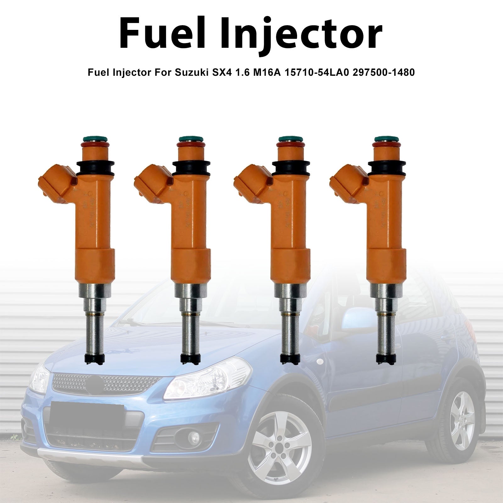 4Pcs Fuel Injector For Suzuki SX4 1.6 M16A 15710-54LA0 297500-1480