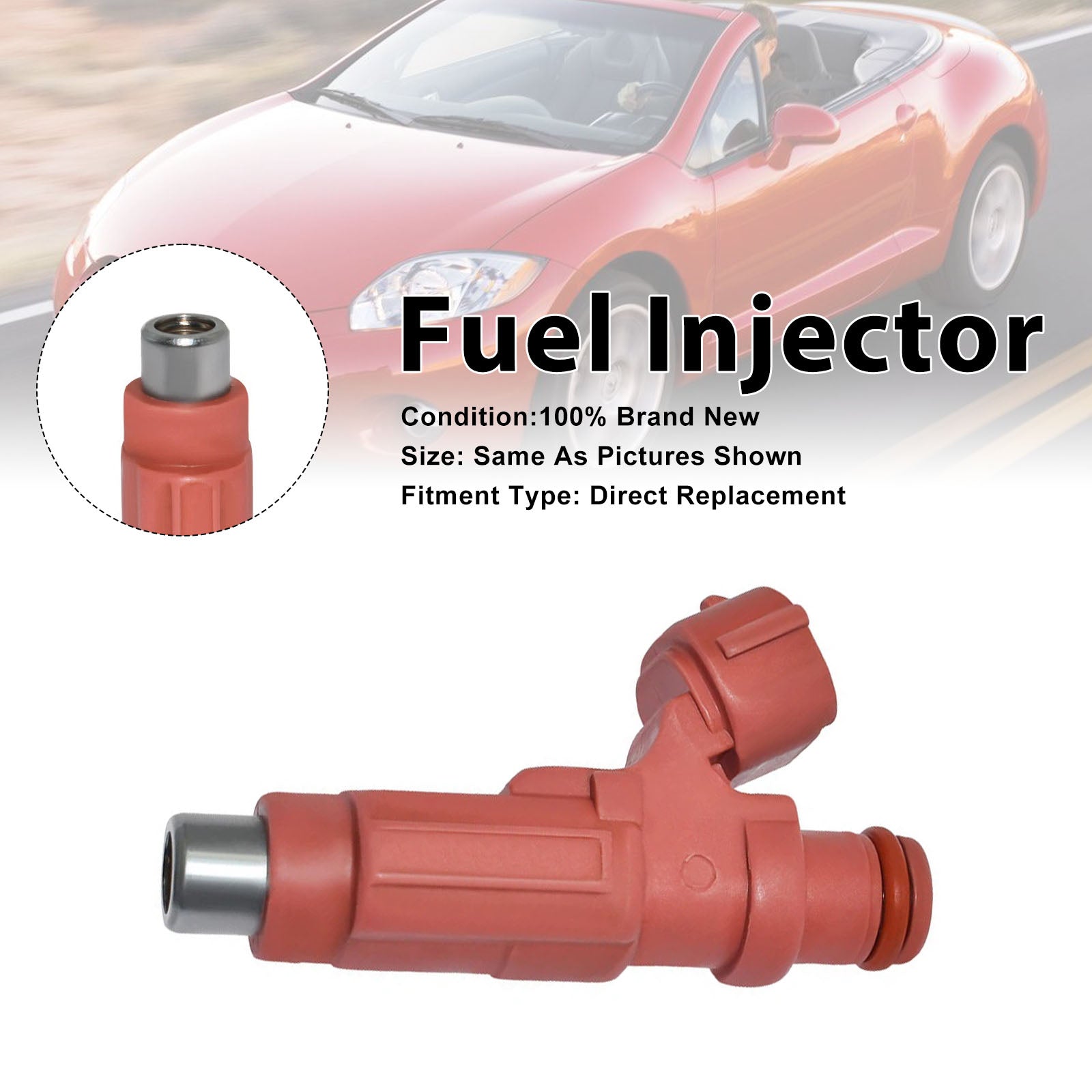 1Pcs Fuel Injector For Mitsubishi Eclipse 06-12 Endeavor 2004-2010 HDB305F