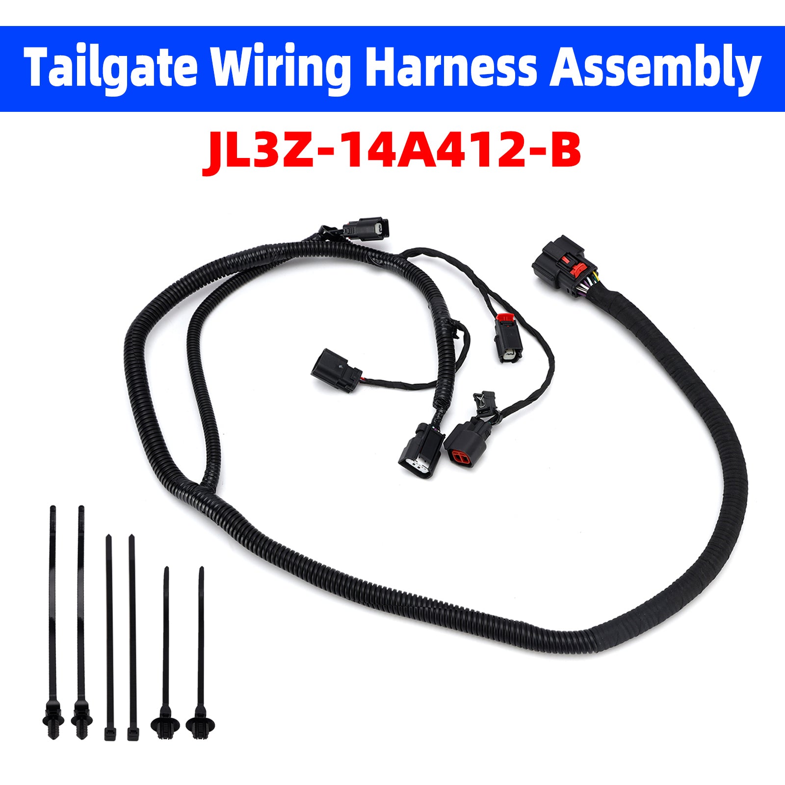 Tailgate Wiring Harness Assembly JL3Z-14A412-B for Ford F-150 2015-2020