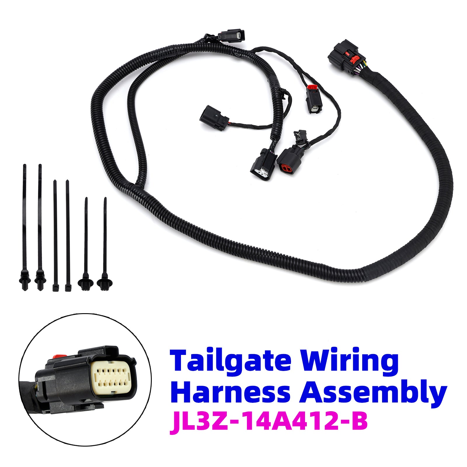 Tailgate Wiring Harness Assembly JL3Z-14A412-B for Ford F-150 2015-2020
