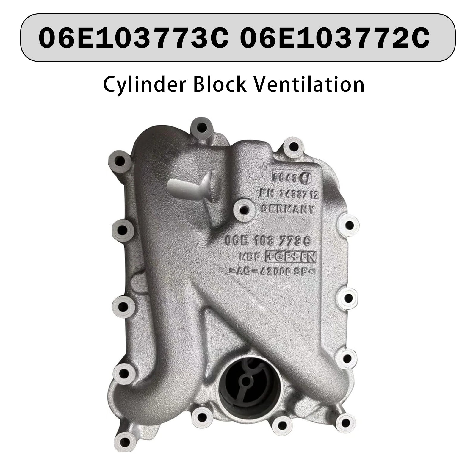 06E103773C 06E103772C Cylinder Block Ventilation for Audi A4 S6