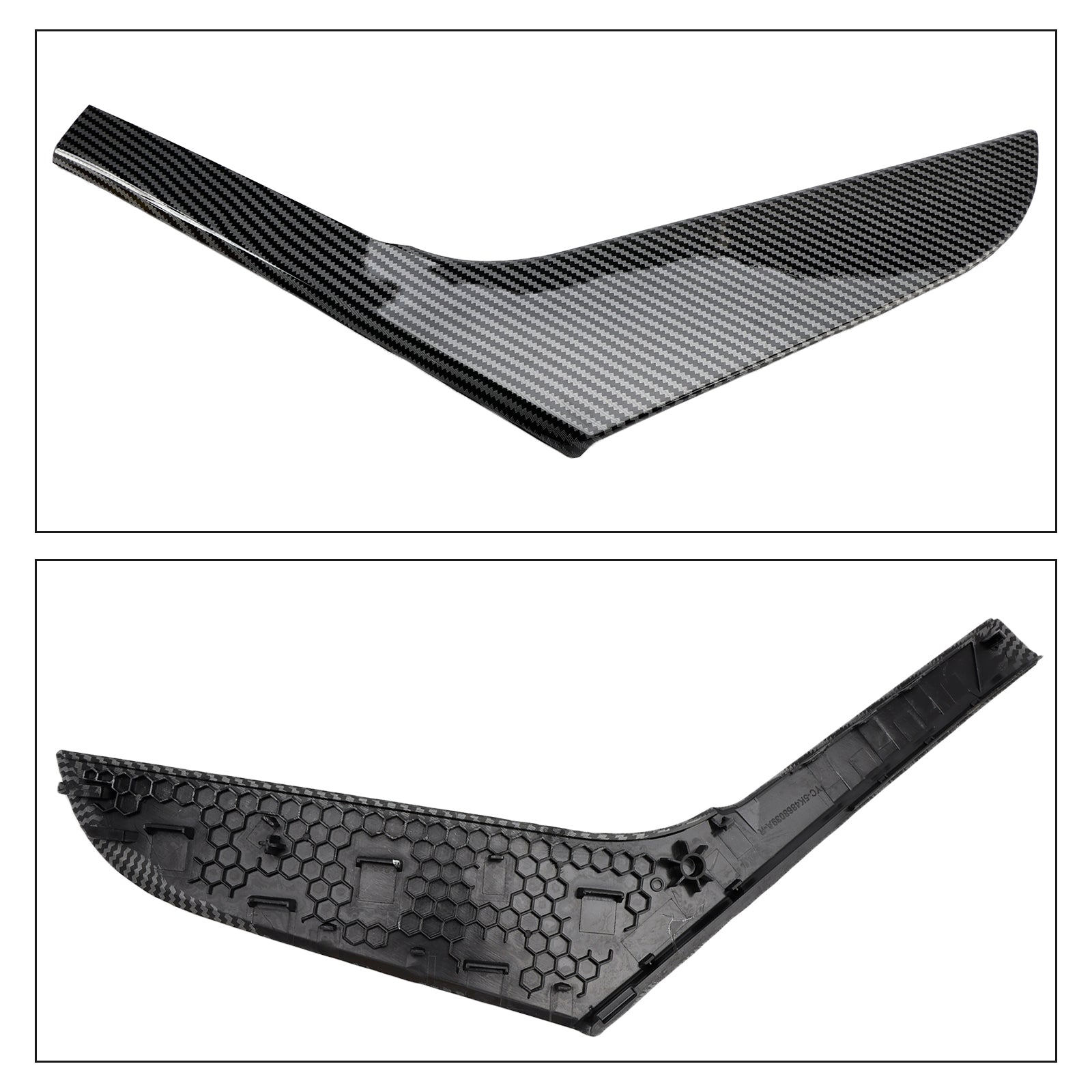 2pcs Left & Right Inner Door Handle Trim Cover For VW Golf 6 MK6 2009-2013