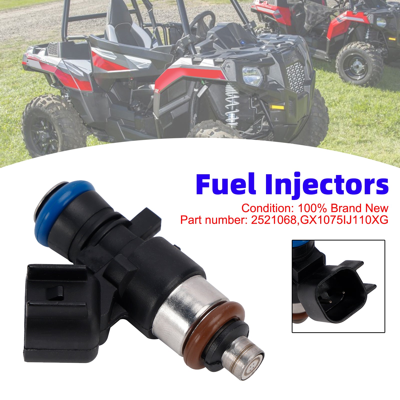 2521068 Fuel Injectors GX1075IJ110XG For Polaris Ranger 570 EFI 14-21