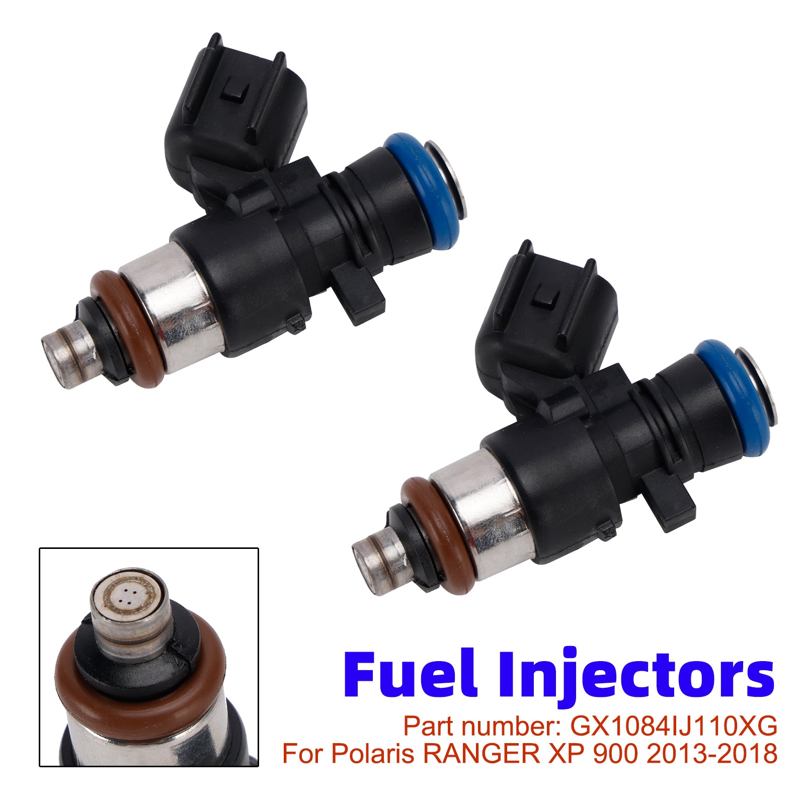 2PC Fuel Injectors GX1084IJ110XG For Polaris Ranger XP 2013-2018