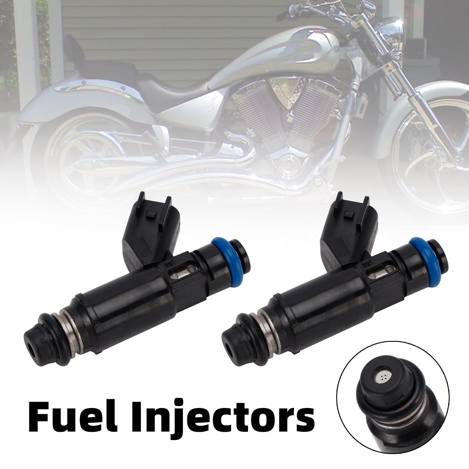 2PC Fuel Injectors 1253405 0280156140 For Victory Motorcycles 2003-2007