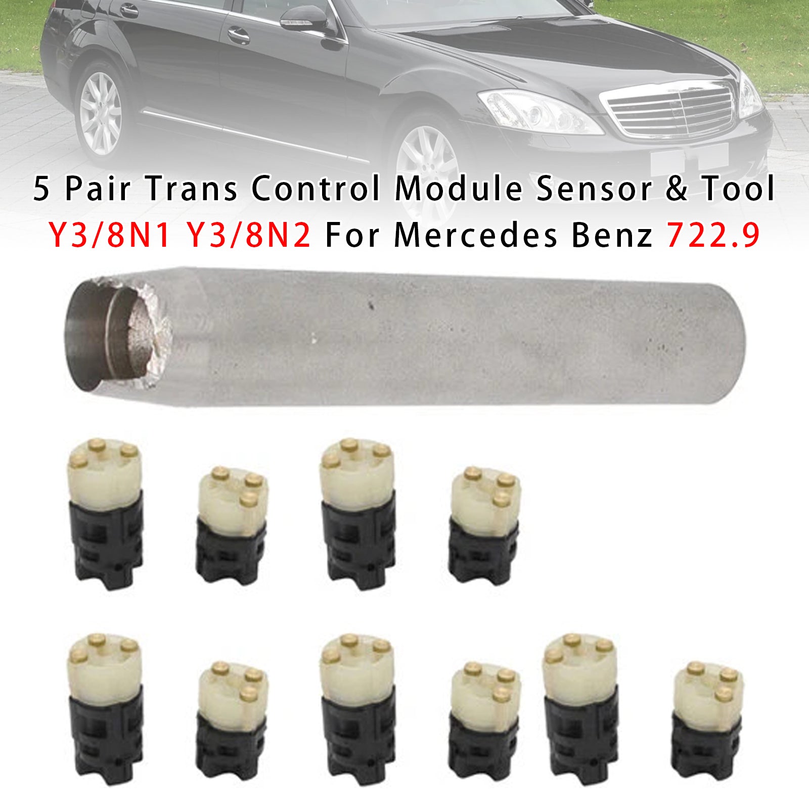5 Pair Trans Control Module Sensor & Tool Y3/8N1 Y3/8N2 For Mercedes Benz 722.9