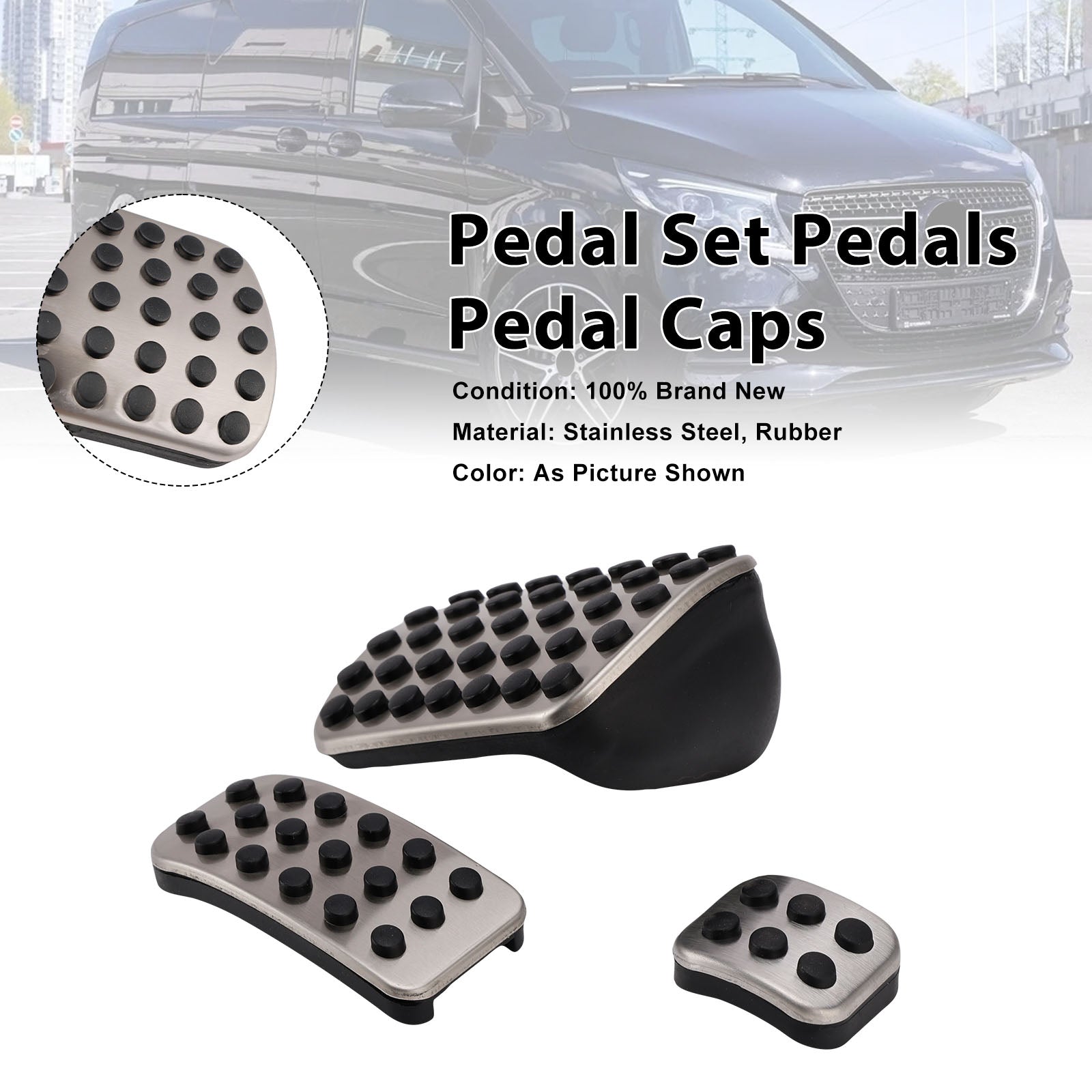Pedal Set Pedals Pedal Caps For Mercedes Benz Viano V-Class V Vito AT