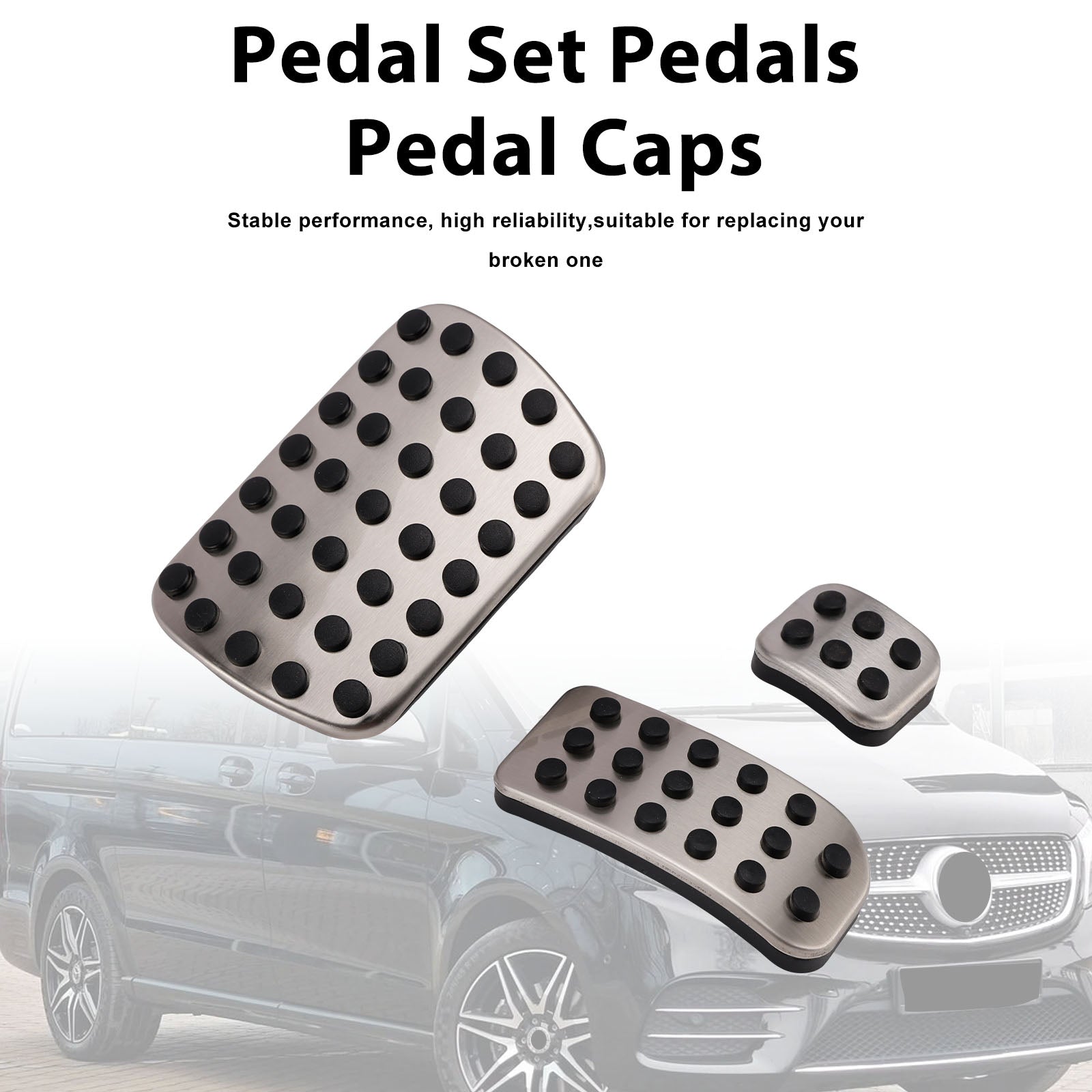 Pedal Set Pedals Pedal Caps For Mercedes Benz Viano V-Class V Vito AT