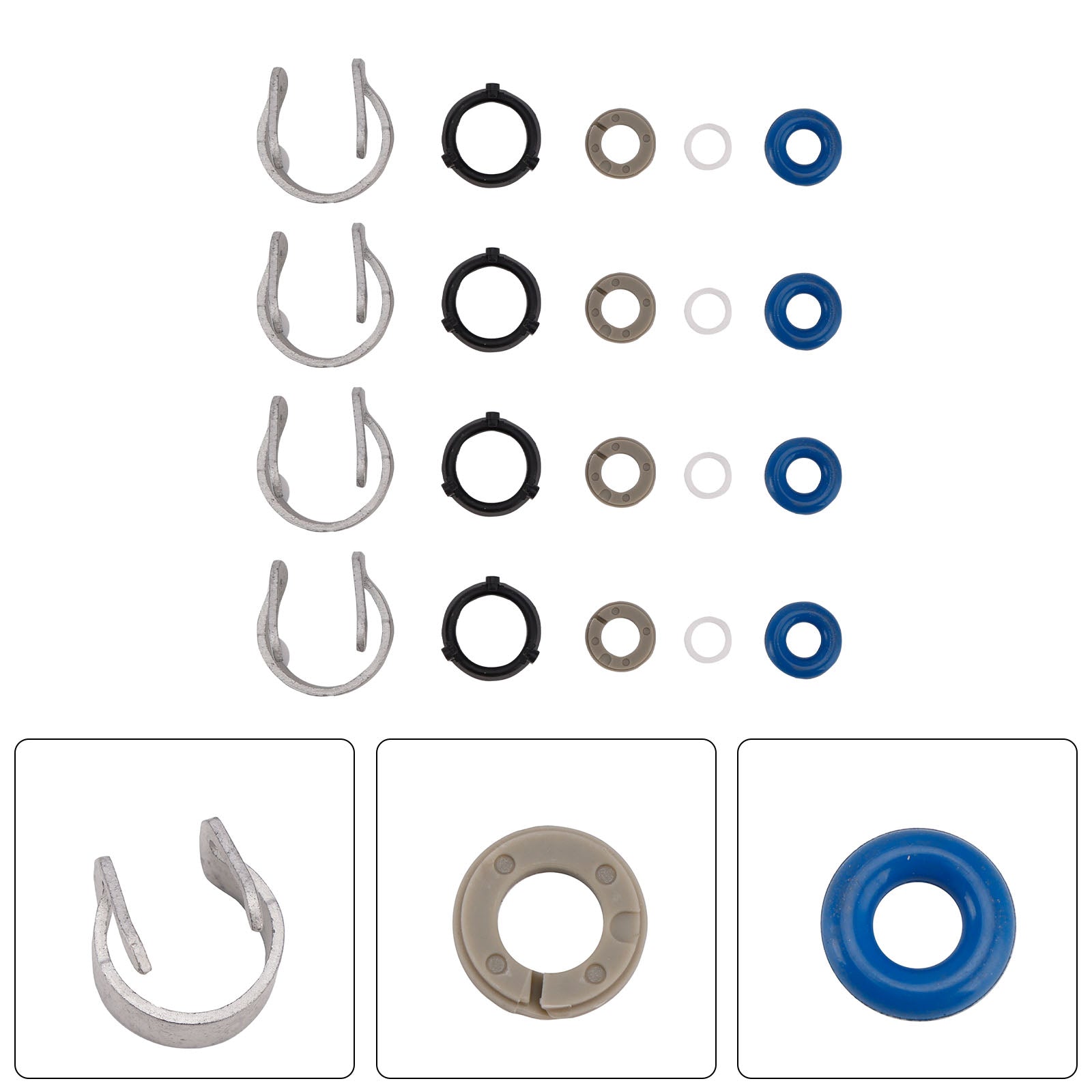 Fuel Injector Seal O-Ring 0280150414 Fit Audi A3 S3 2012-20 TT TTS 2014-2023