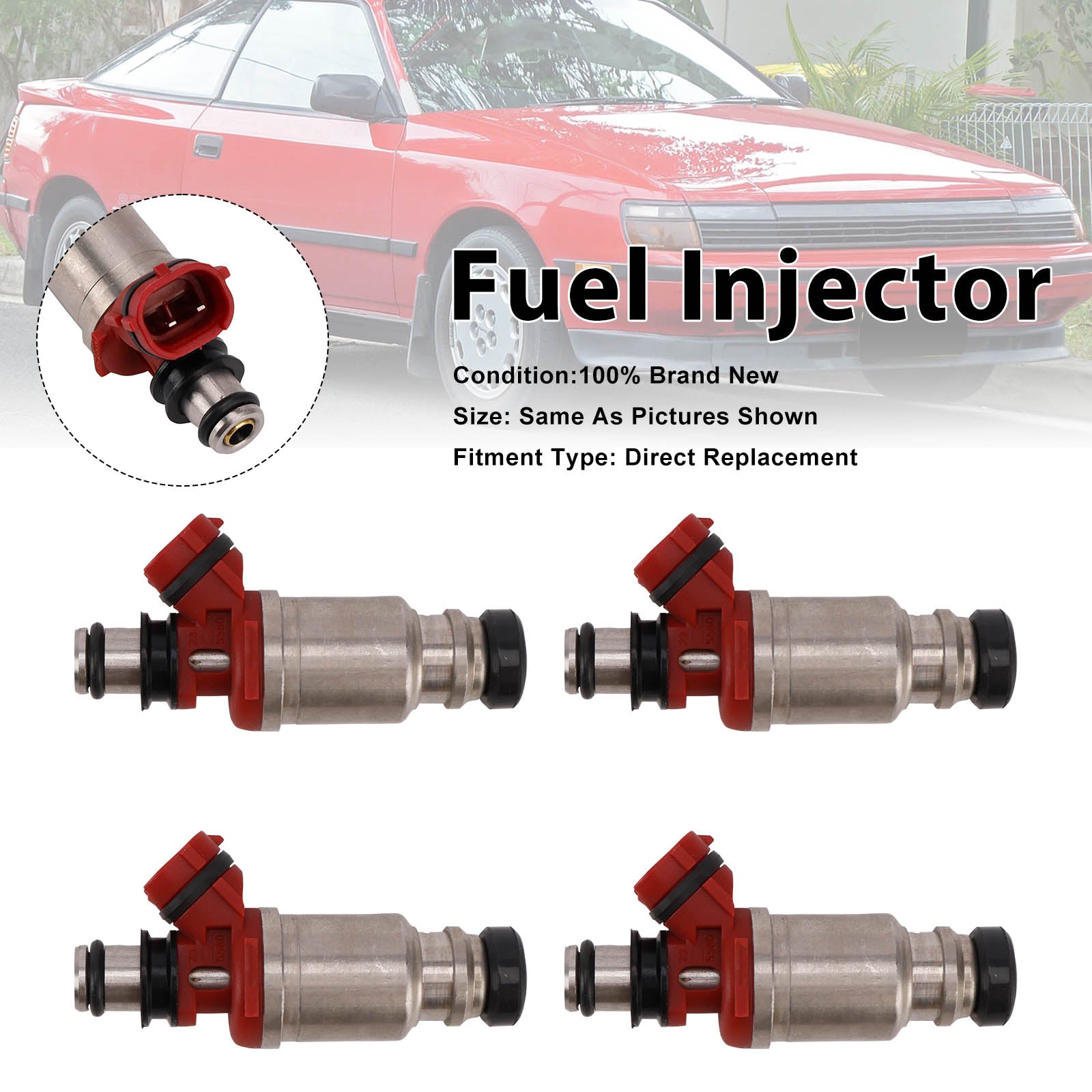 4Pcs Fuel Injector For Toyota Celica 1990-1992 MR2 1991-1992 23250-74040