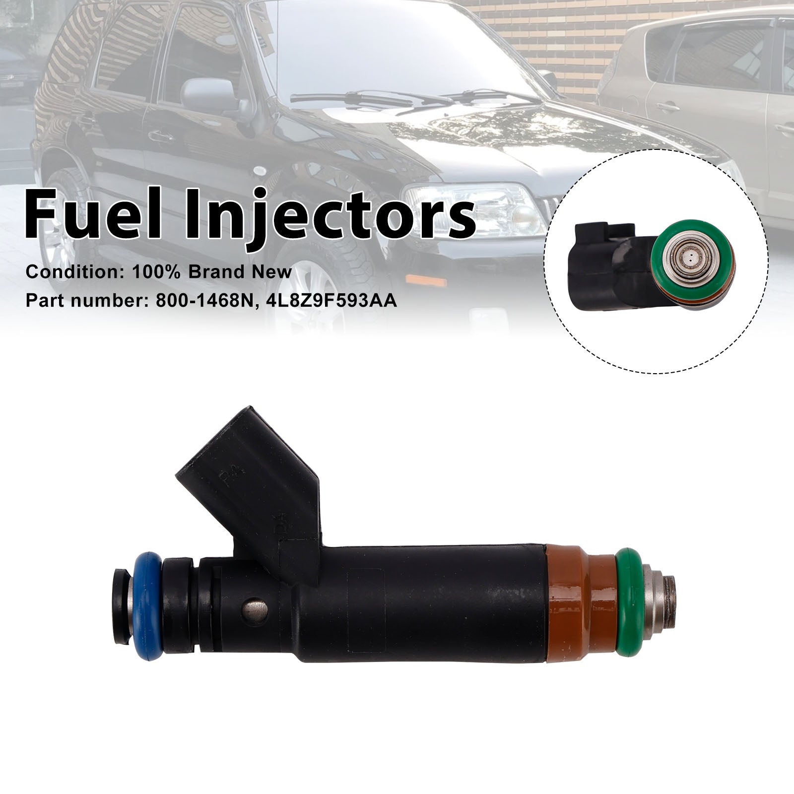 800-1468N Fuel Injectors 4L8Z9F593AA For Mercury Mariner Ford Explorer