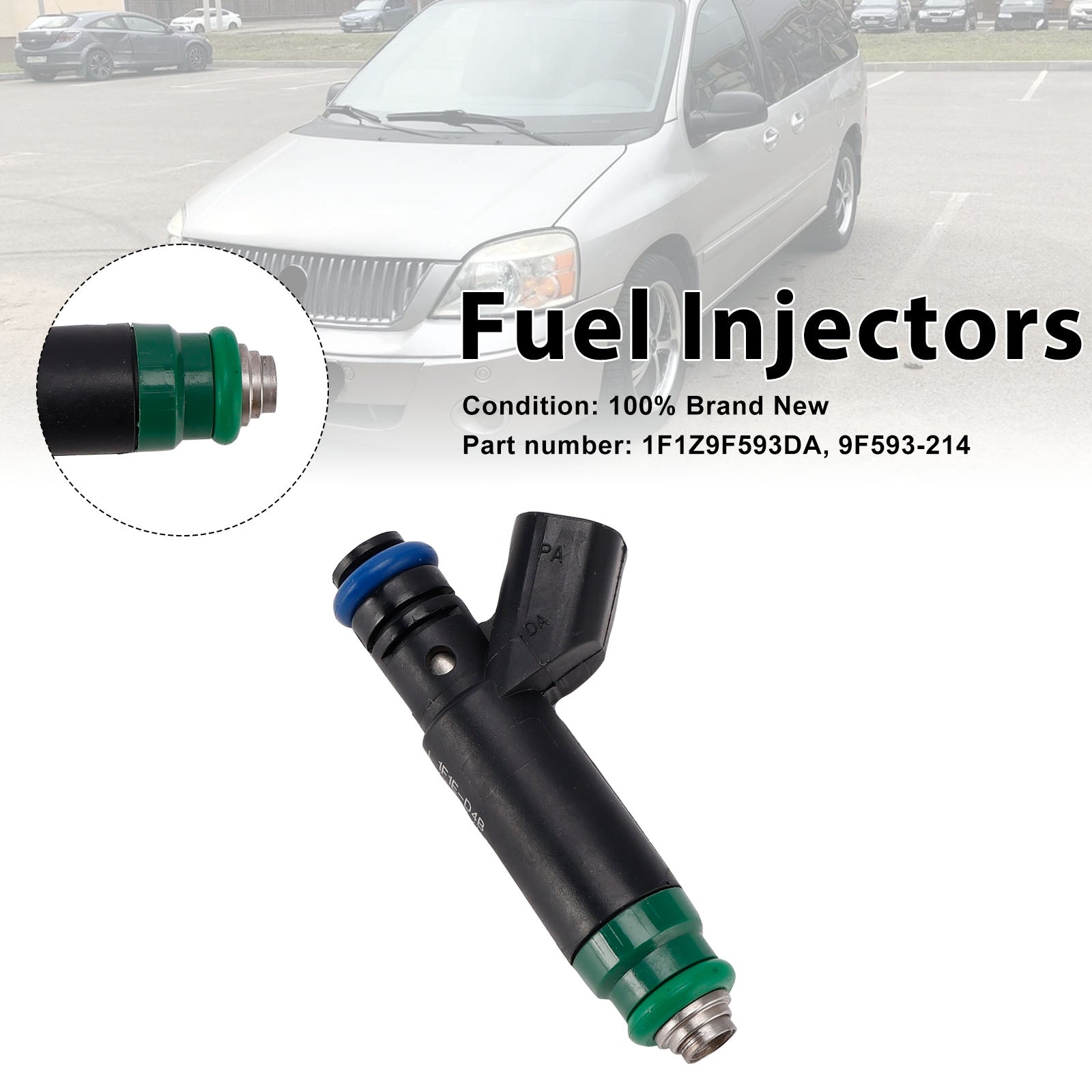 1F1Z9F593DA Fuel Injectors 9F593-214 For Mercury Monterey Ford Freestar