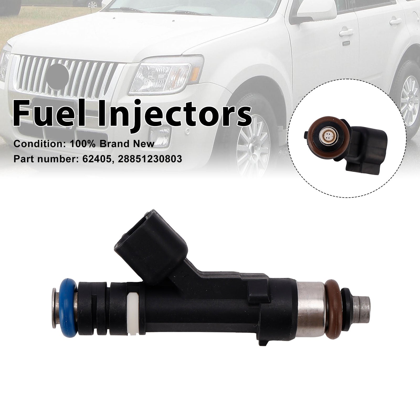 62405 Fuel Injectors 28851230803 For Mercury Mariner Ford Escape Lincoln