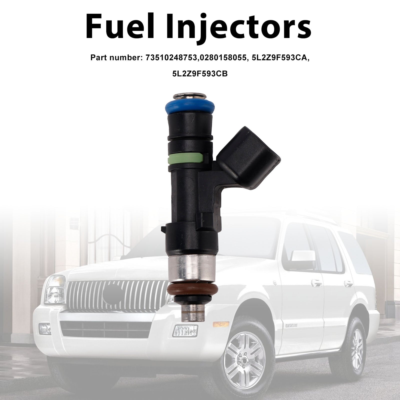 0280158055 Fuel Injectors 5L2Z9F593CA For Mercury Mountaineer Ford Explorer