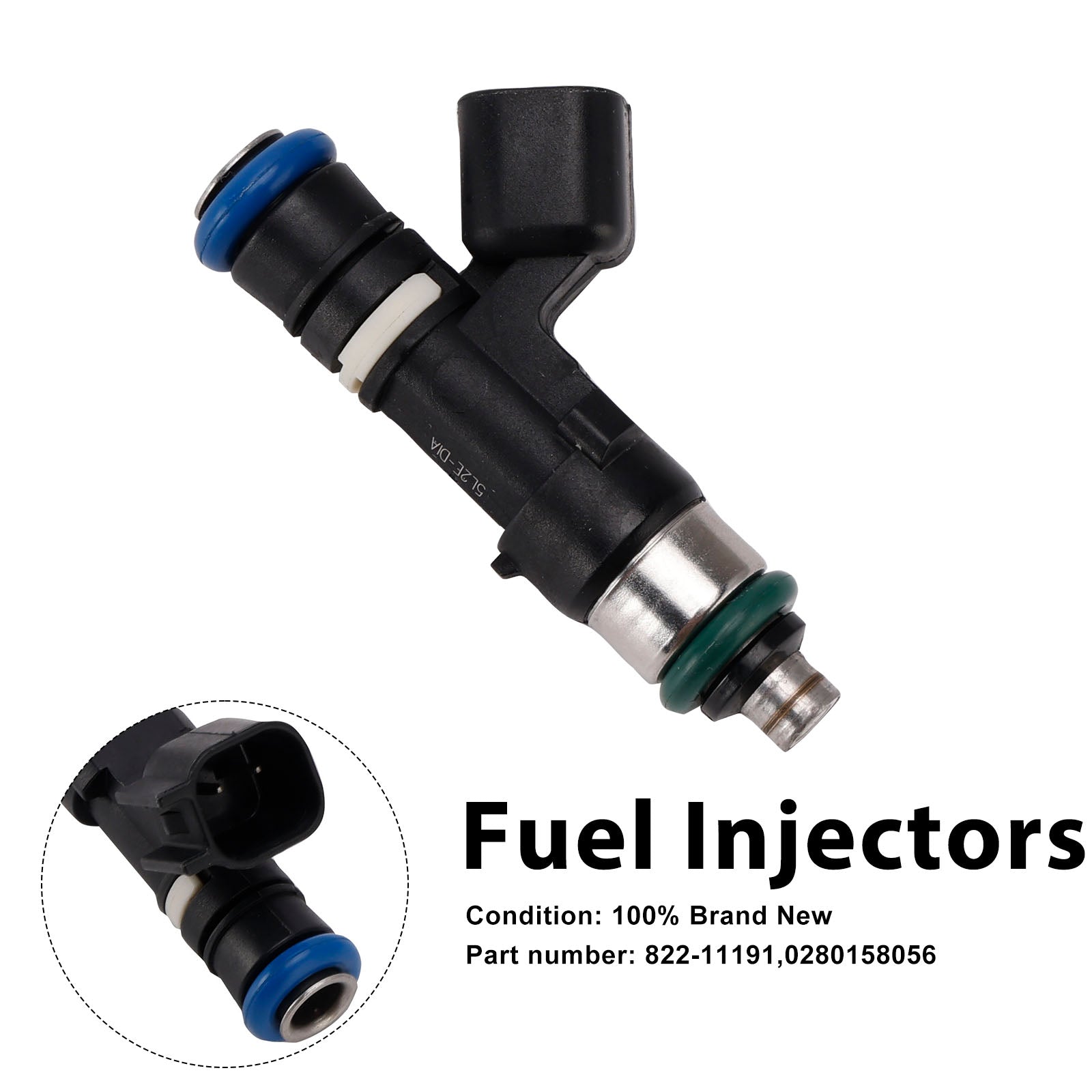 822-11191 Fuel Injectors 0280158056 For Mercury Mountaineer Ford
