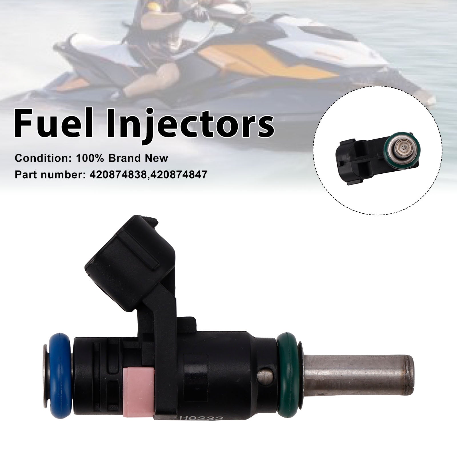 420874847 Fuel Injectors 420874838 For Sea-Doo SPARK GTR GTI GTS