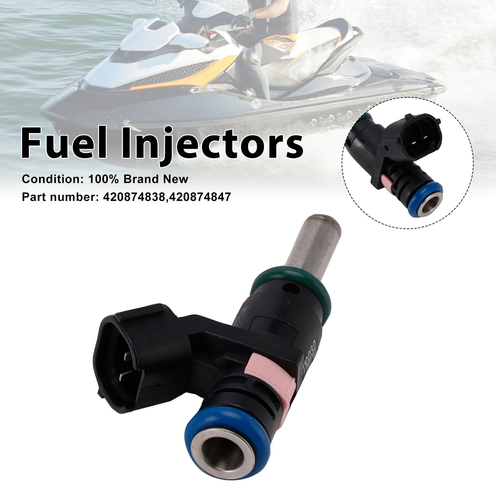 420874847 Fuel Injectors 420874838 For Sea-Doo SPARK GTR GTI GTS