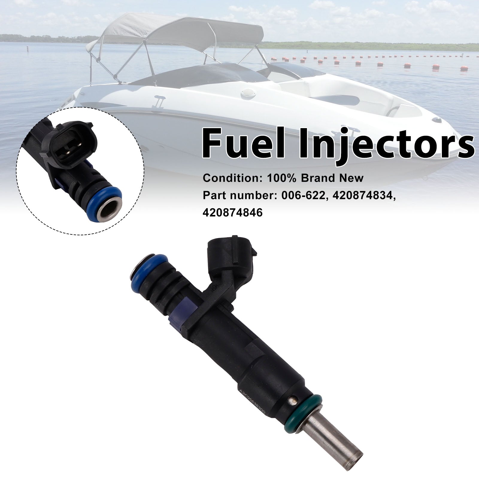 420874834 Fuel Injectors 420874846 For Sea-Doo GTI 155 GTR 215 RXT 260