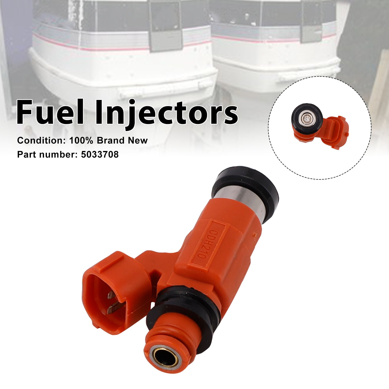 Fuel Injectors 5033708 For Outboard Moto 90-115-140 HP 2003-2006