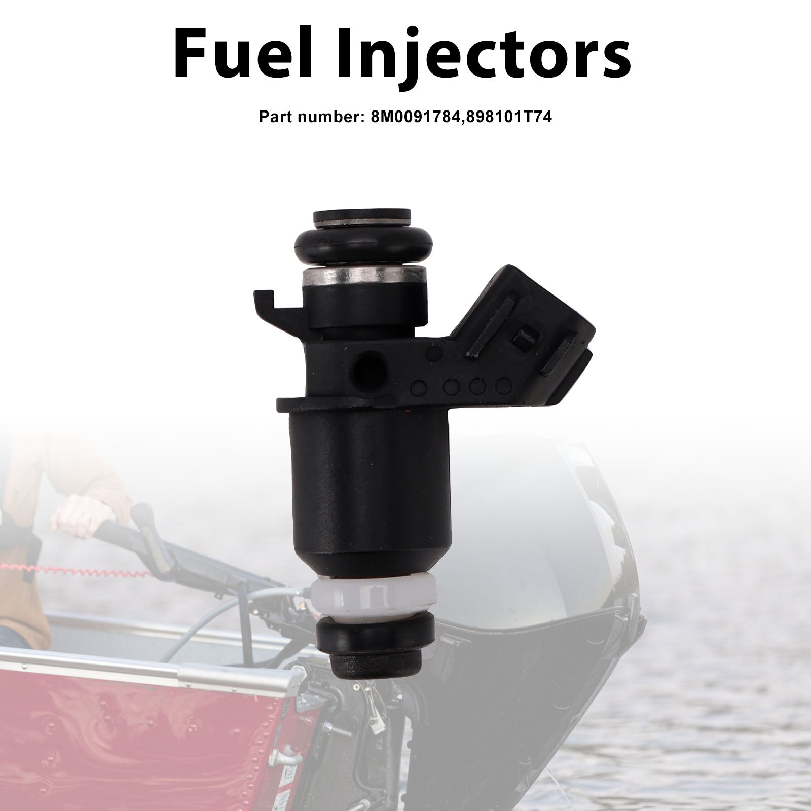 8M0091784 Fuel Injectors 898101T74 For Mercury Mariner Outboard 25HP 30HP