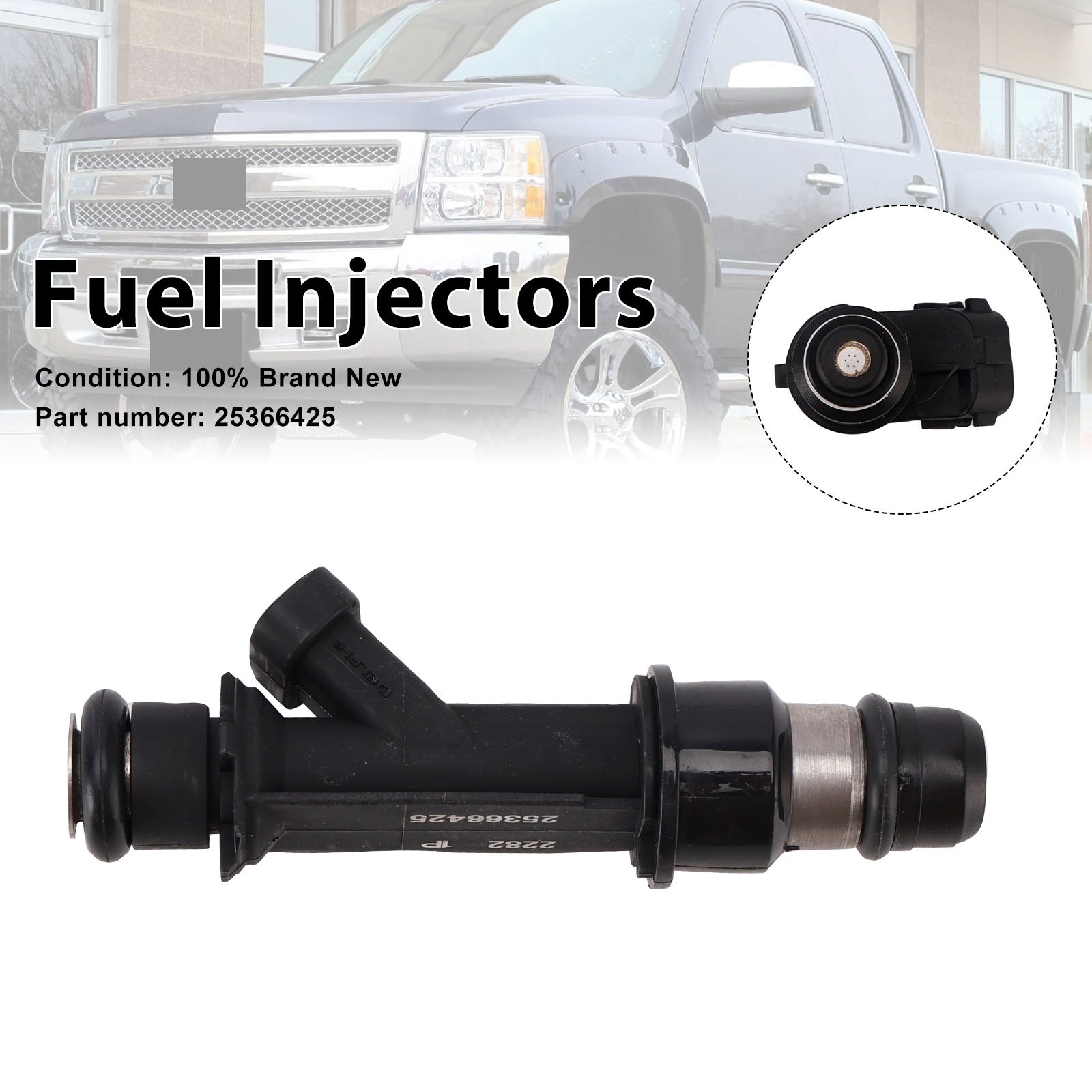 Fuel Injectors 25366425 For GM Industrial Marine 3000 I-4 LMX