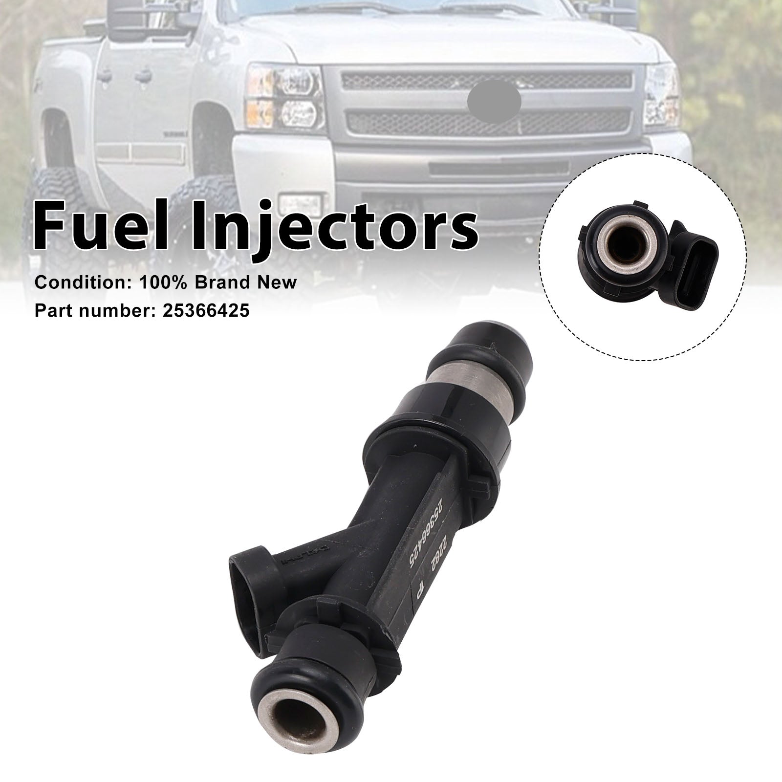 Fuel Injectors 25366425 For GM Industrial Marine 3000 I-4 LMX