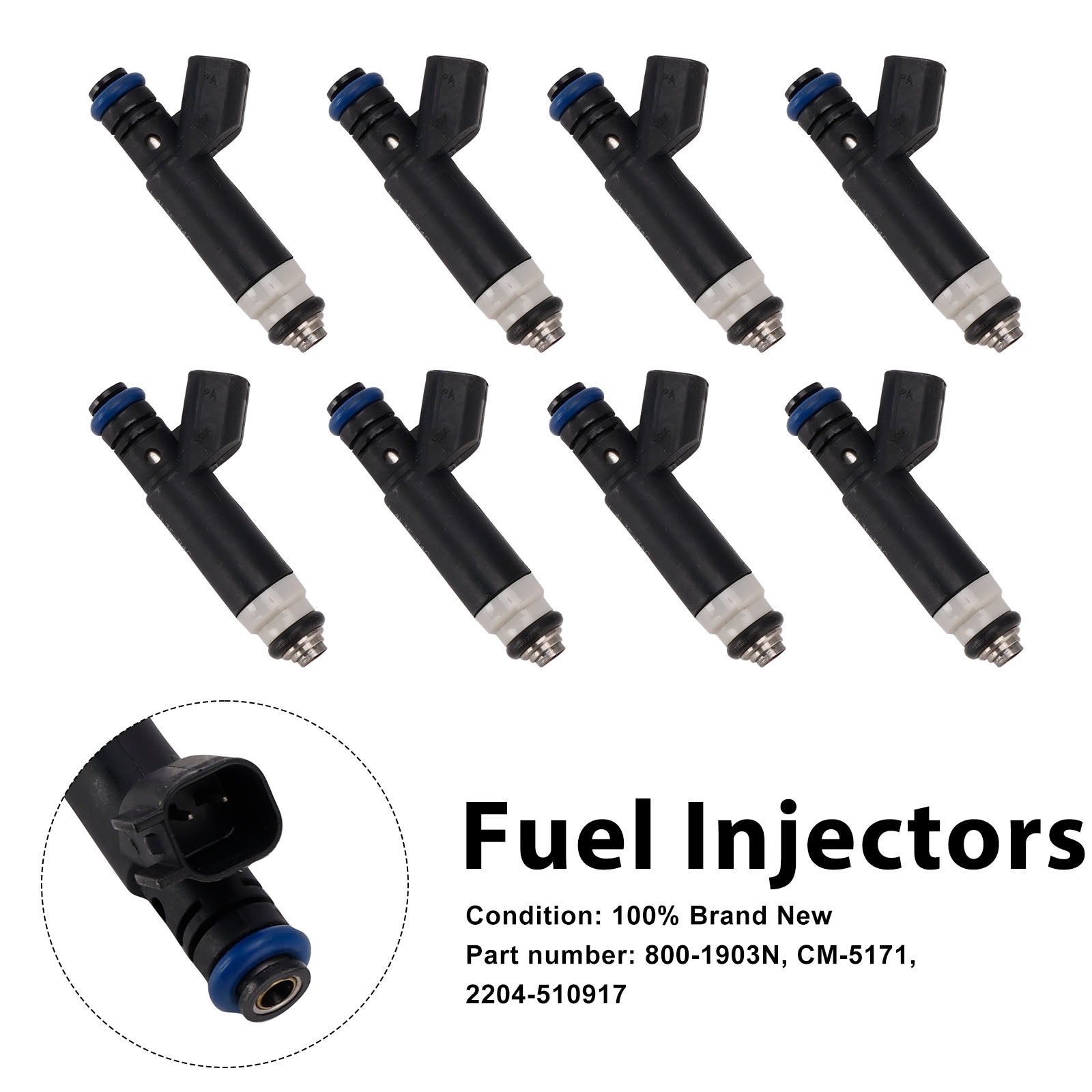 8PC CM-5171 Fuel Injectors 800-1903N For Mercury Mountaineer Ford Explorer