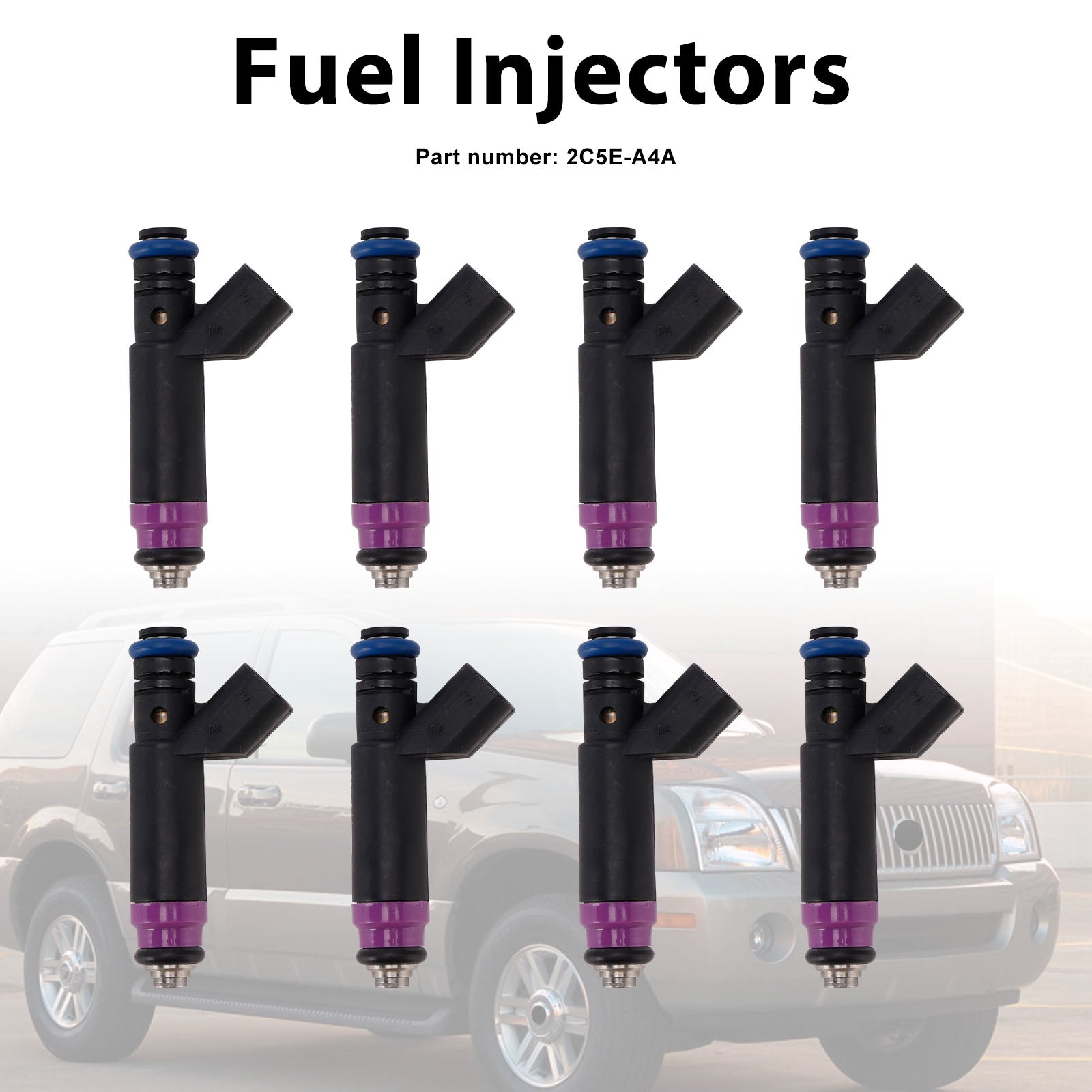 8PC 2C5E-A4A Fuel Injectors For Mercury Ford 4.6L V8 2003-2010
