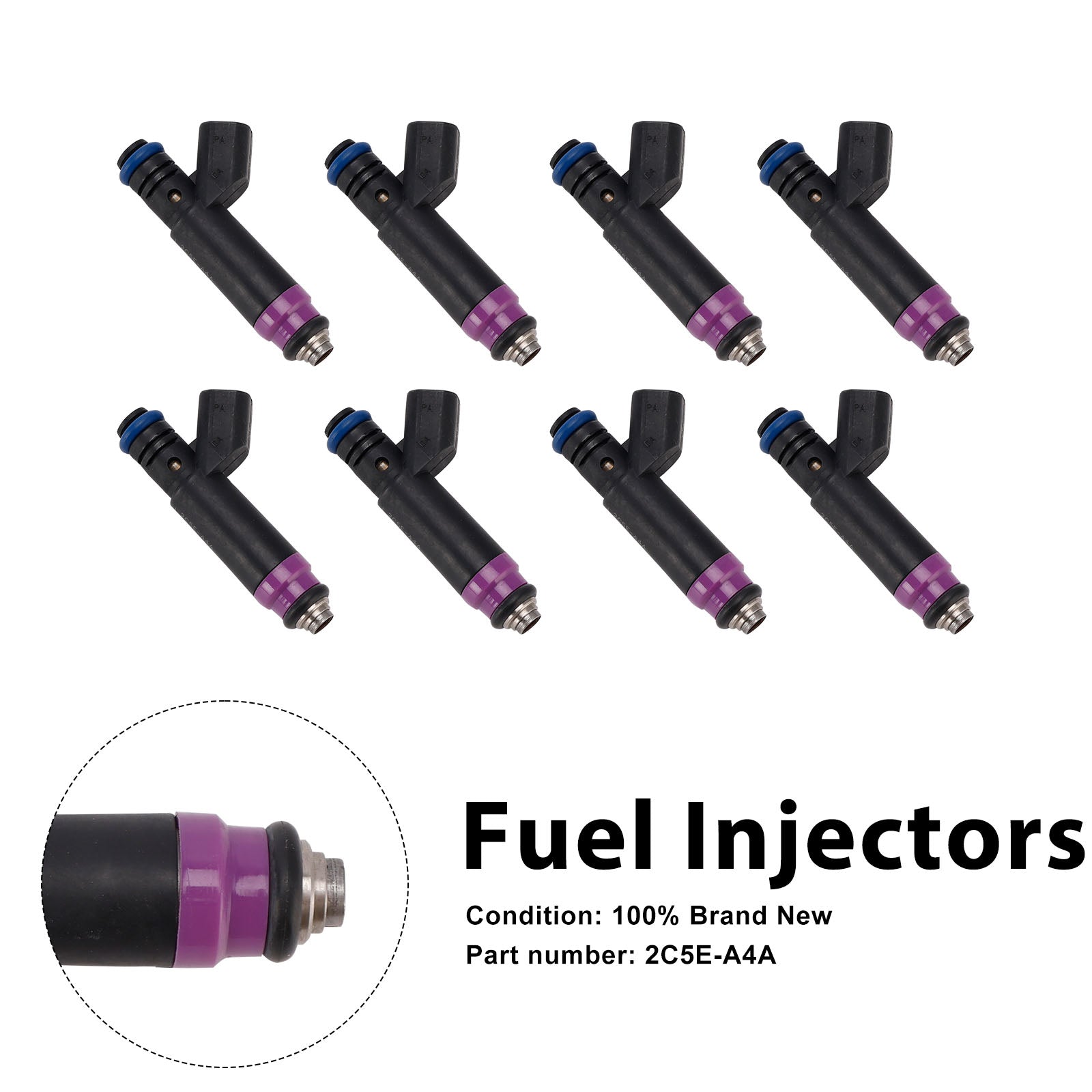 8PC 2C5E-A4A Fuel Injectors For Mercury Ford 4.6L V8 2003-2010
