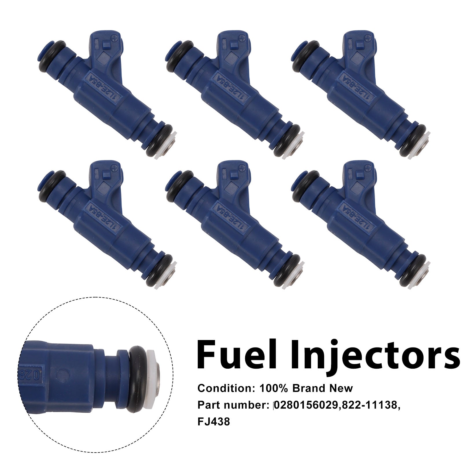 6PC 822-11138 Fuel Injectors ?0280156029 For Mercury Mountaineer Ford Ranger Explorer