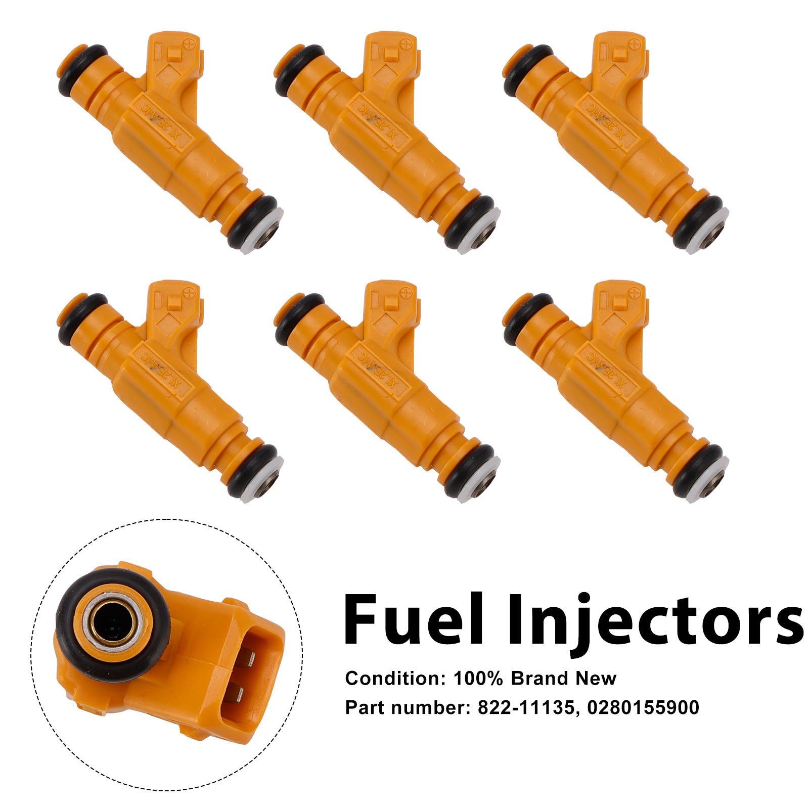 6PC 822-11135 Fuel Injectors ?0280155900 For Mercury Mountaineer Ford Explorer