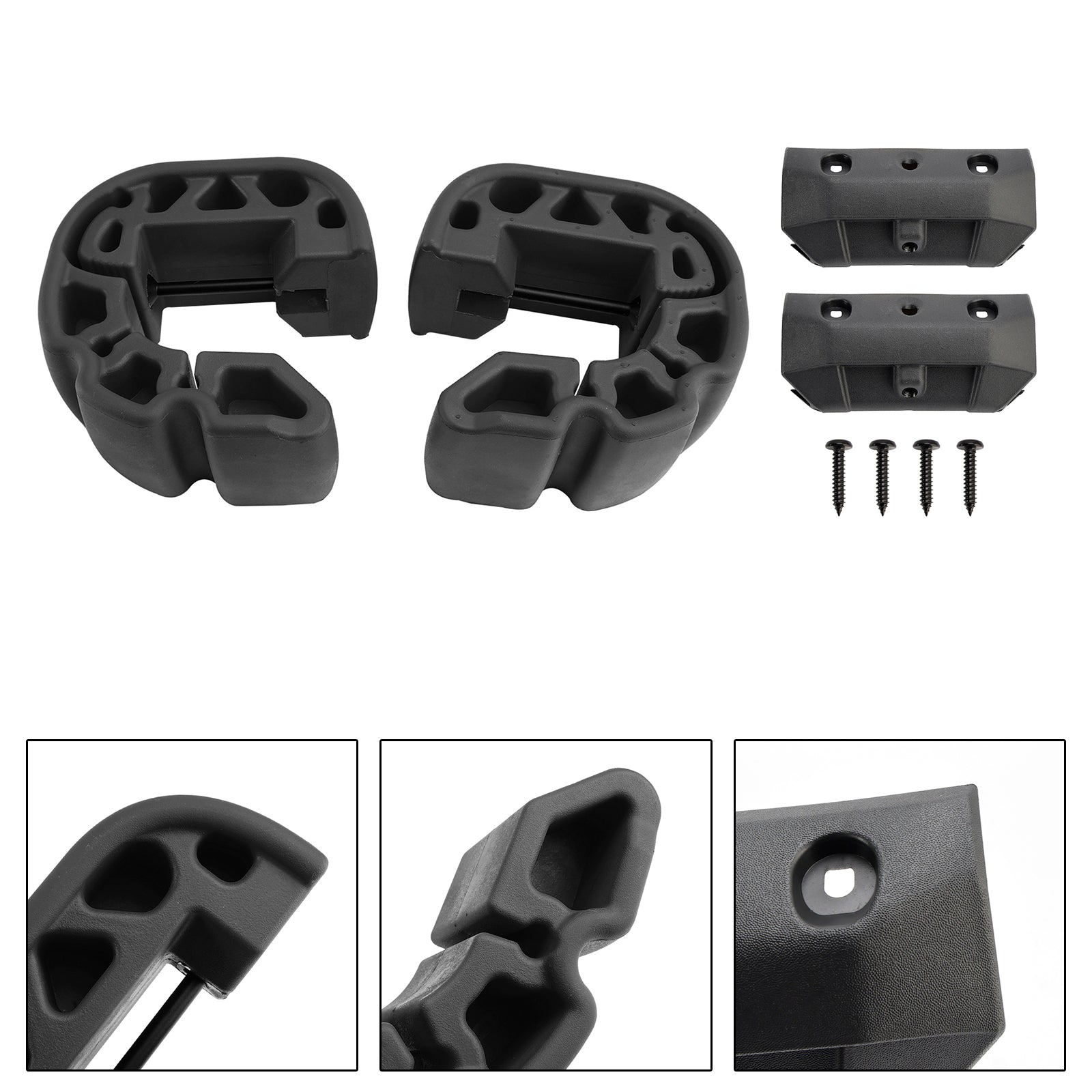 Snap-In Fenders Bumper Anti Crash Kit 295100418 295100729 Black For Sea-Doo Gtx