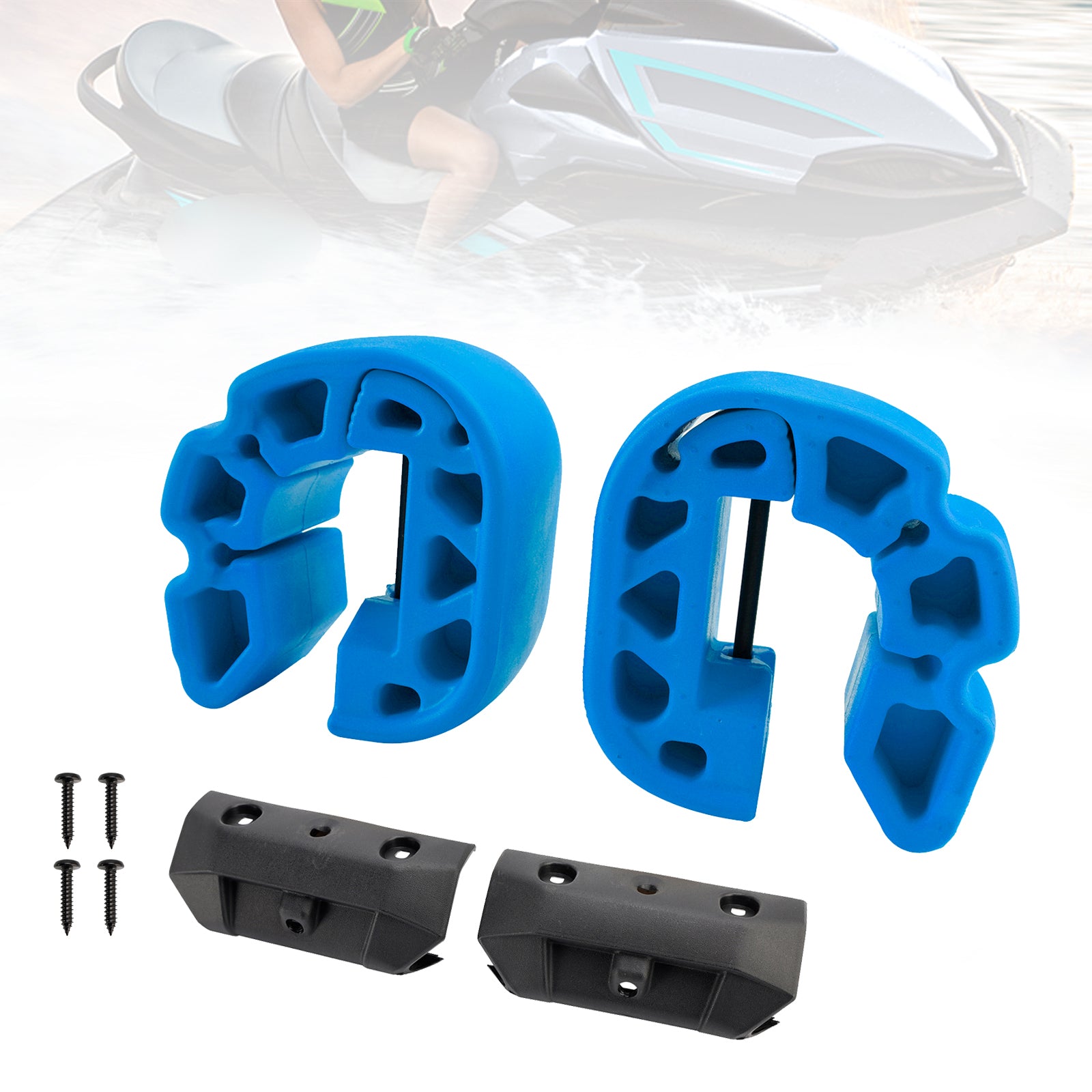 Snap-In Fenders Bumper Anti Crash Kit 295100418 295100729 Blue For Sea-Doo Gtx