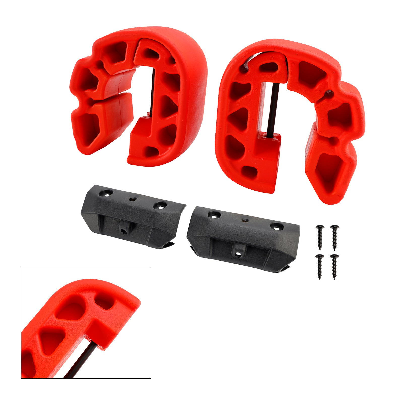 Snap-In Fenders Bumper Anti Crash Kit 295100418 295100729 Red For Sea-Doo Gtx