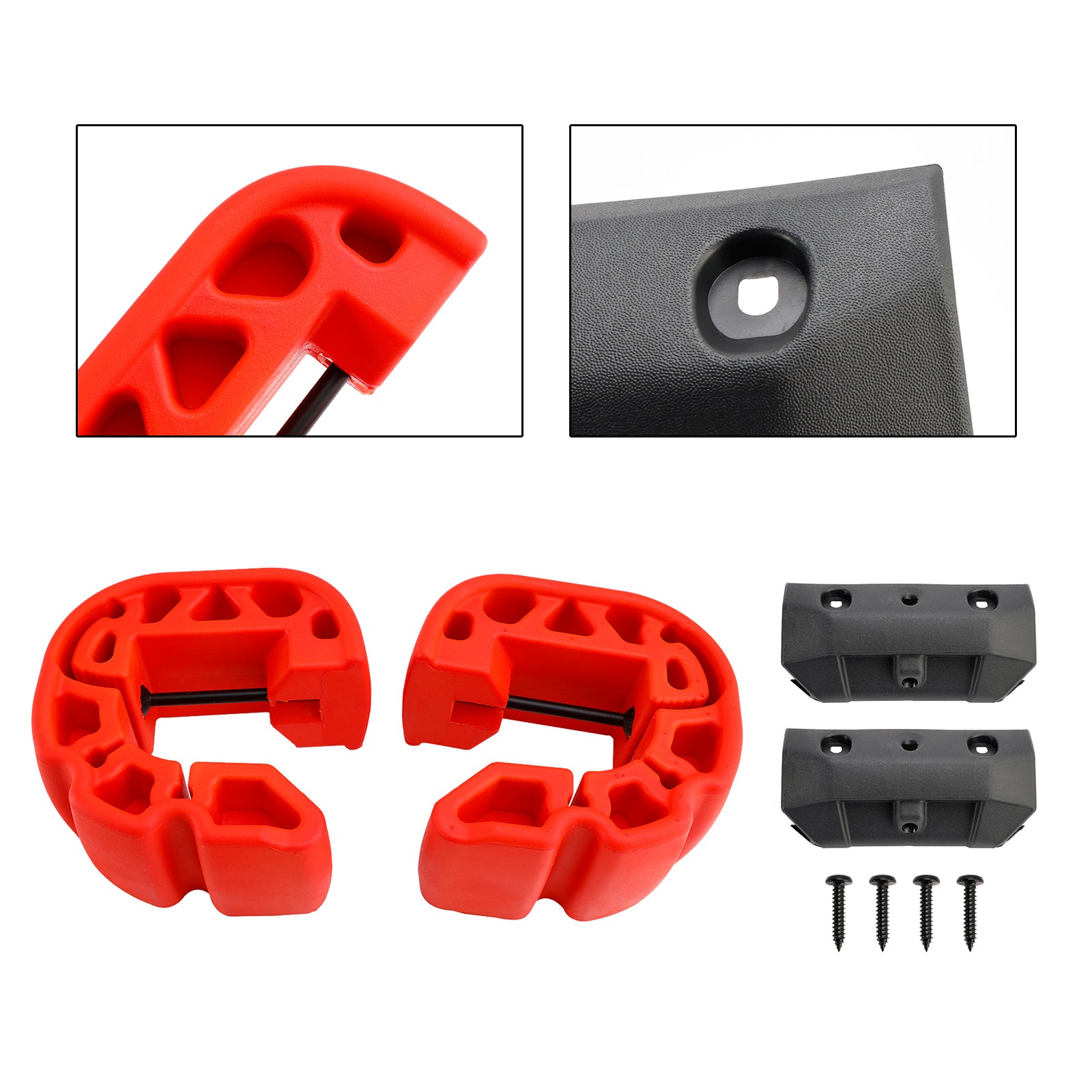 Snap-In Fenders Bumper Anti Crash Kit 295100418 295100729 Red For Sea-Doo Gtx