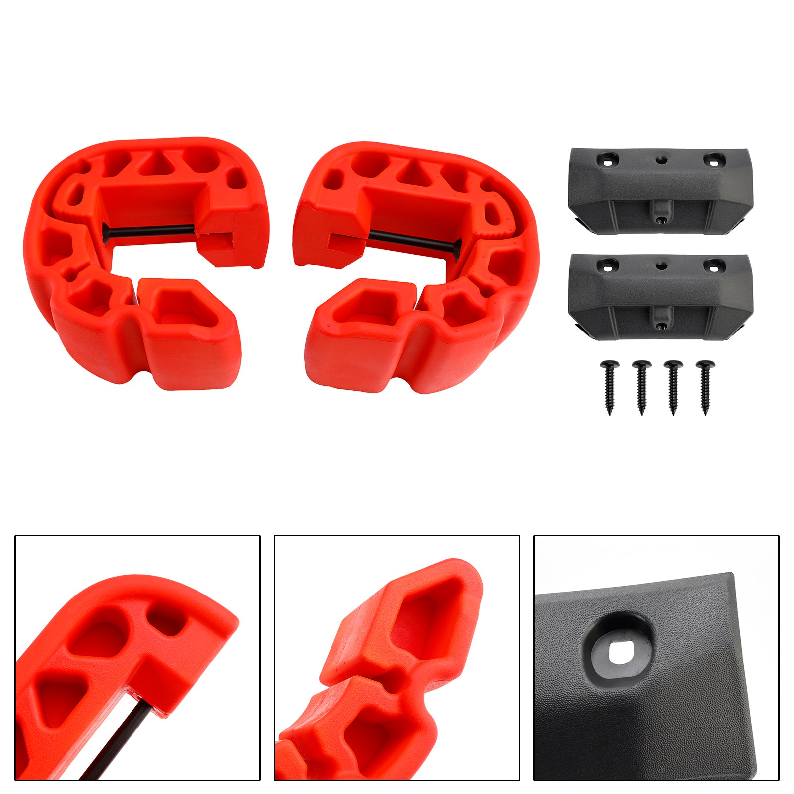 Snap-In Fenders Bumper Anti Crash Kit 295100418 295100729 Red For Sea-Doo Gtx