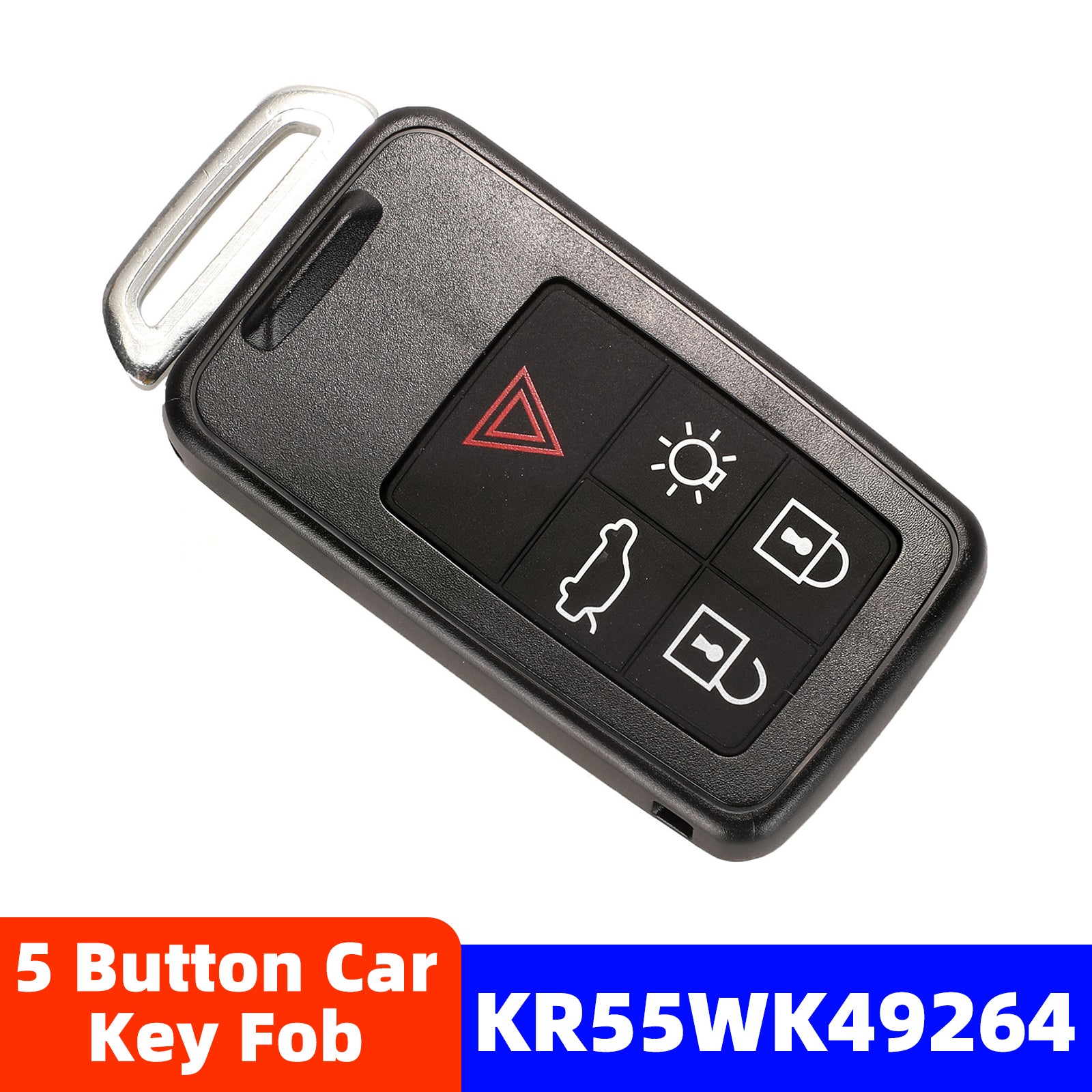 5 Button Car Key Fob KR55WK49264 434Mhz ID46 Chip For Volvo